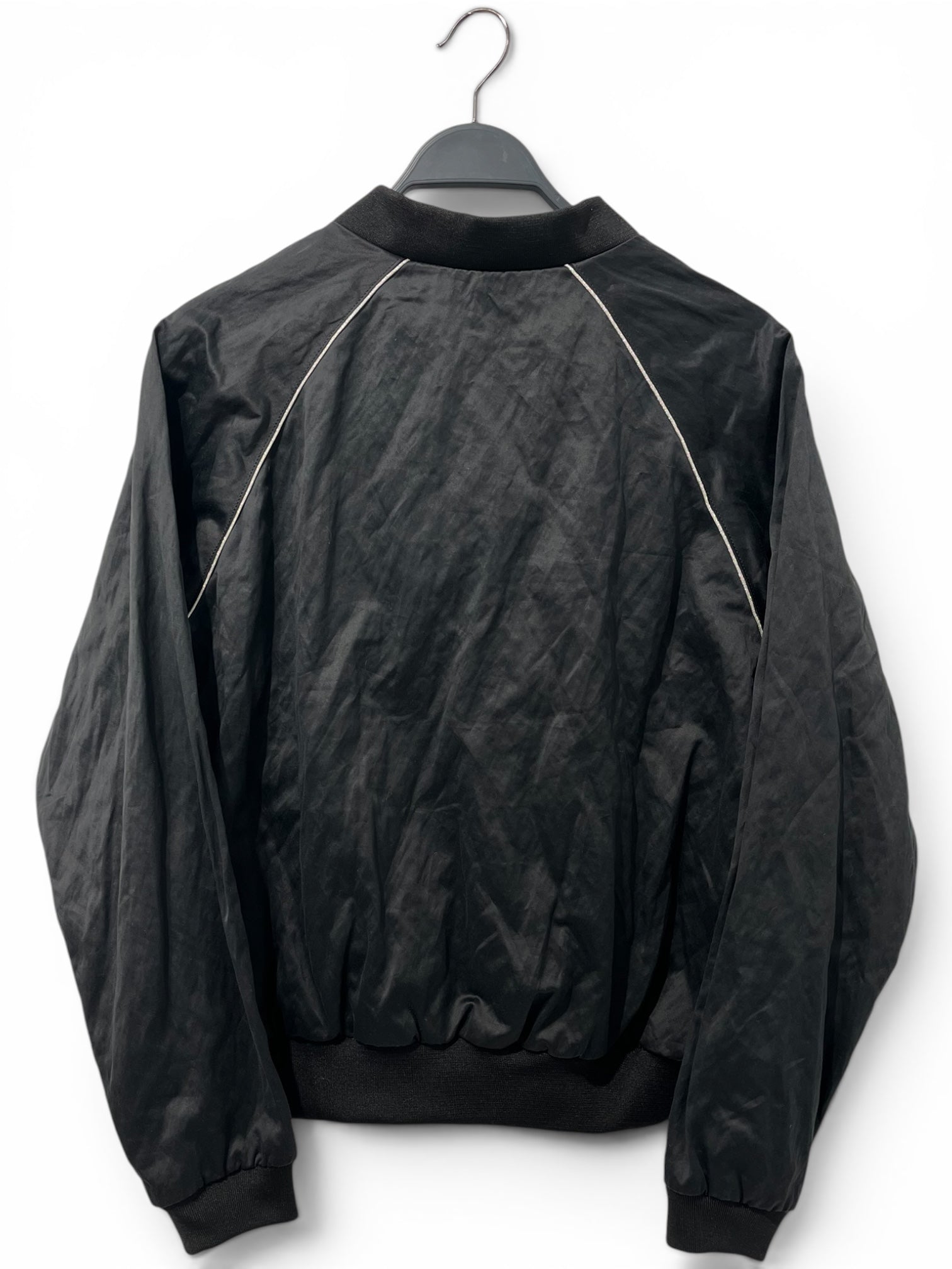 WILLY CHAVARRIA/Jacket/S/GRY/PIPING SCRIPT LOGO BOMBER view 2