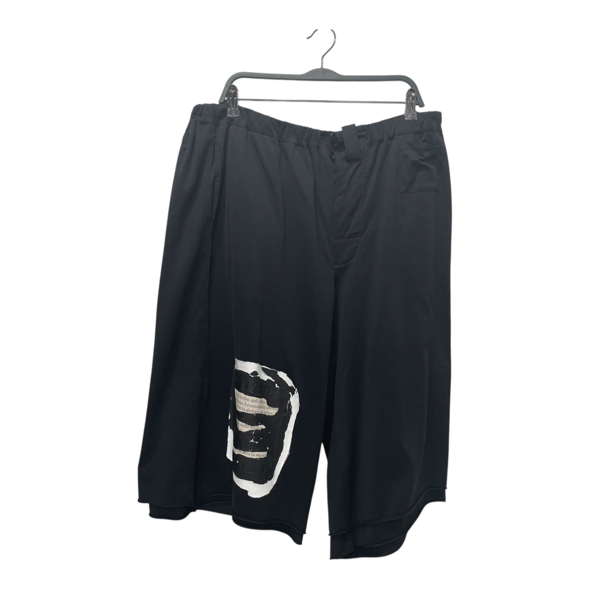 MARNI/Shorts/52/Cotton/BLK/patch shorts view 1