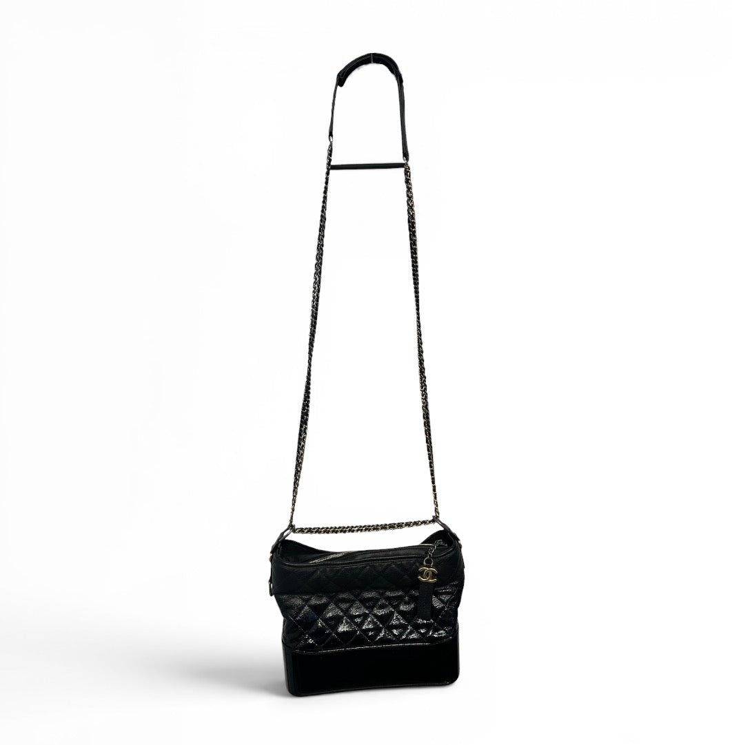 CHANEL/Tote Bag/Leather/BLK/GABBY MEDIUM BAG view 1