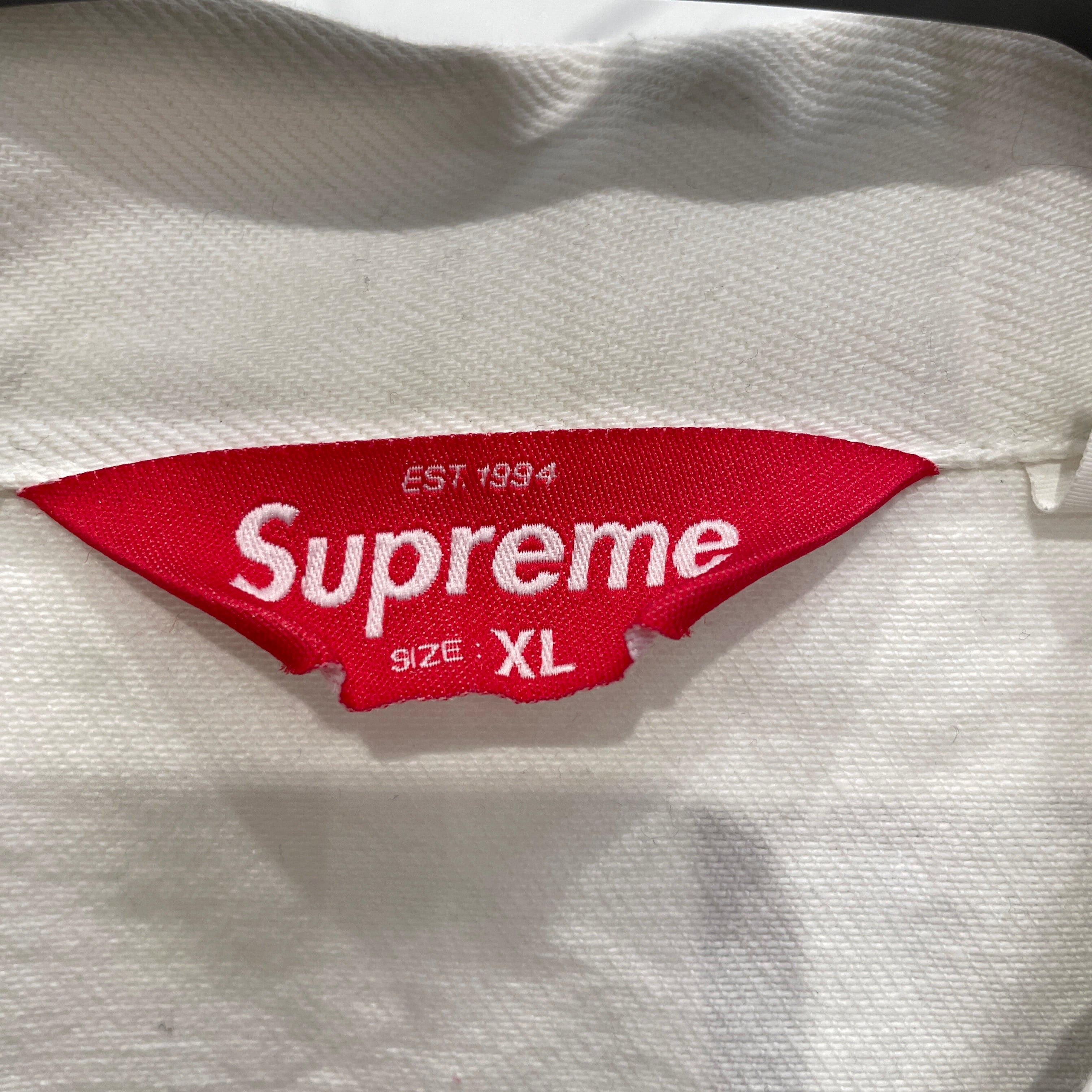 Supreme/Denim Jkt/XL/Cotton/WHT/All Over Print/PNG GRAPHICS PRINT ALL OVER view 4