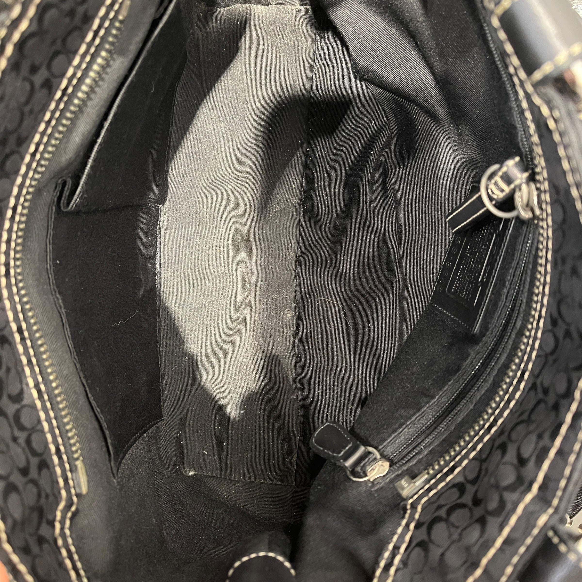 COACH/Hand Bag/Cotton/BLK/soho view 3