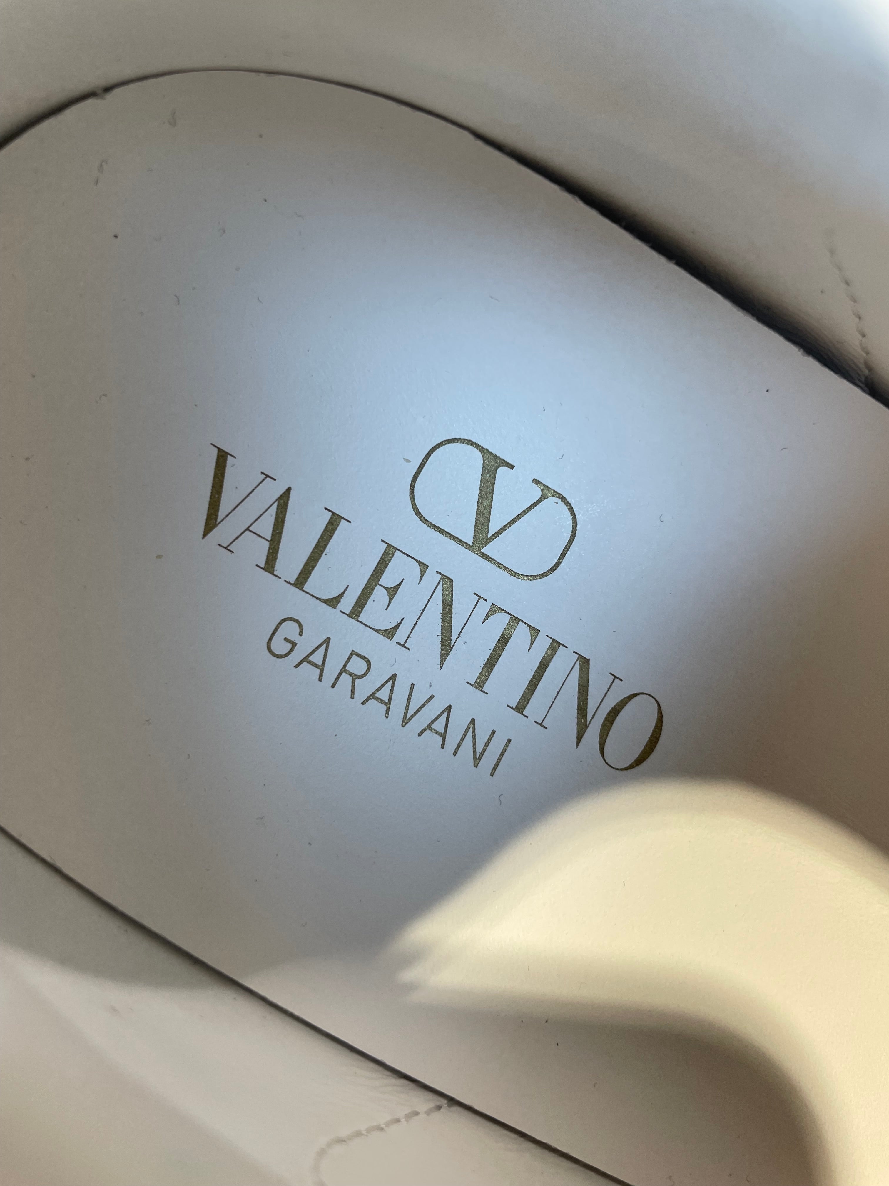 VALENTINO GARAVANI/Low-Sneakers/EU 40/All Over Print/Leather/WHT/PINK ROCKSTUD ACCENT SNEAKERS view 3