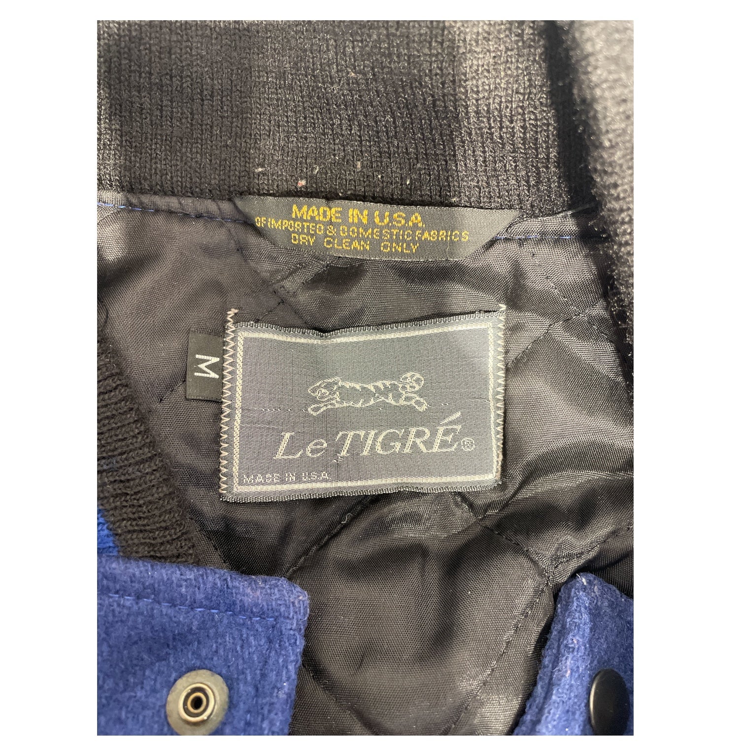 LE TIGRE/Jacket/M/Wool/BLU/VARSITY JKT view 3