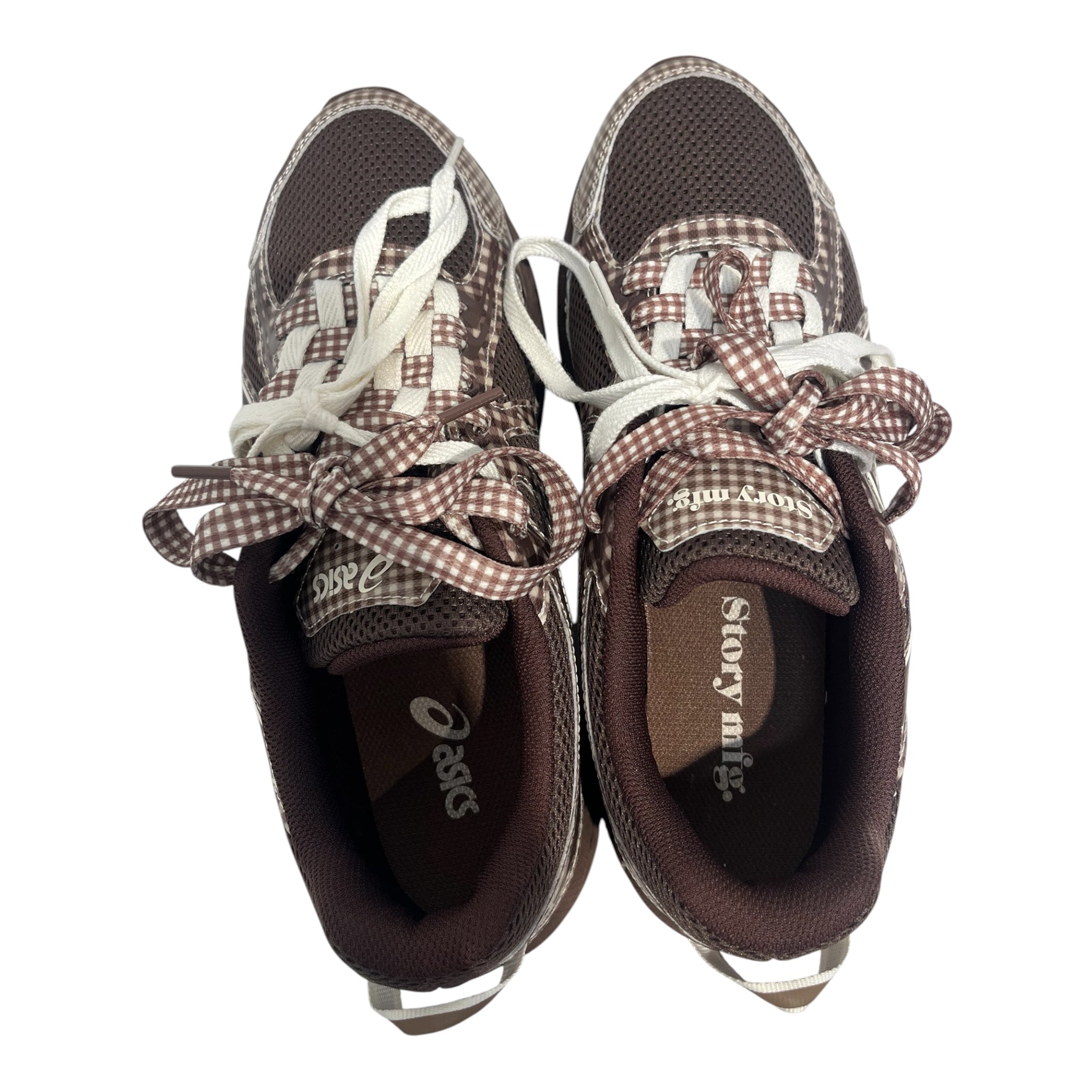 ASICS/Story mfg./Low-Sneakers/US 10/Plaid/BRW/BROWN PLAID LACES SNEAKERS view 4