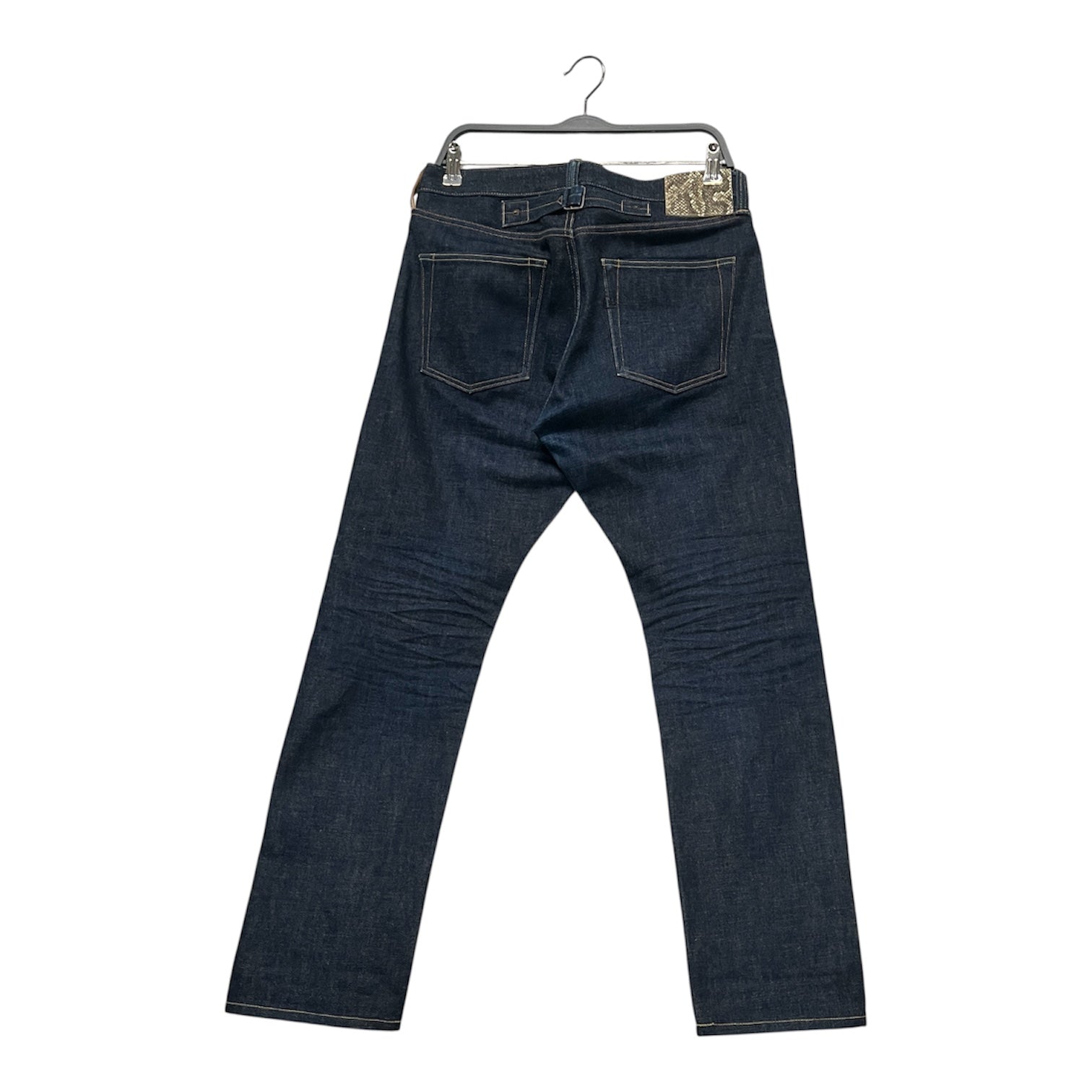 BAI-HE DENIM/Skinny Pants/30/Denim/NVY/SNAKE SKIN SELVEDGE RAW view 2