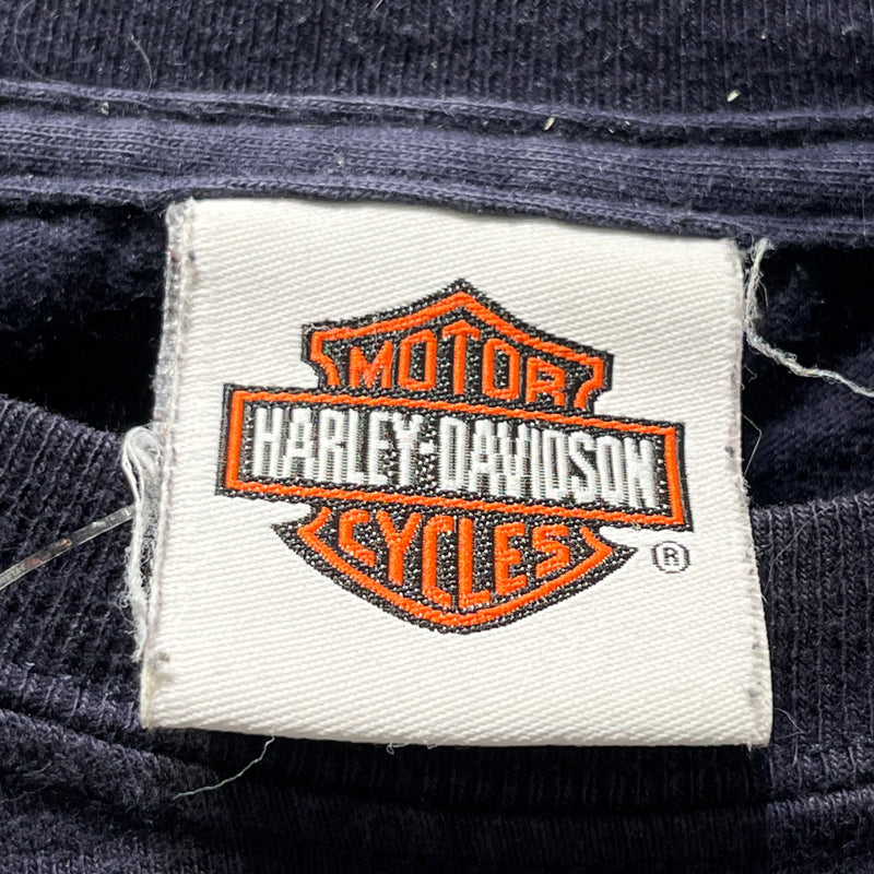 HARLEY DAVIDSON/LS T-Shirt/M/Cotton/NVY/
