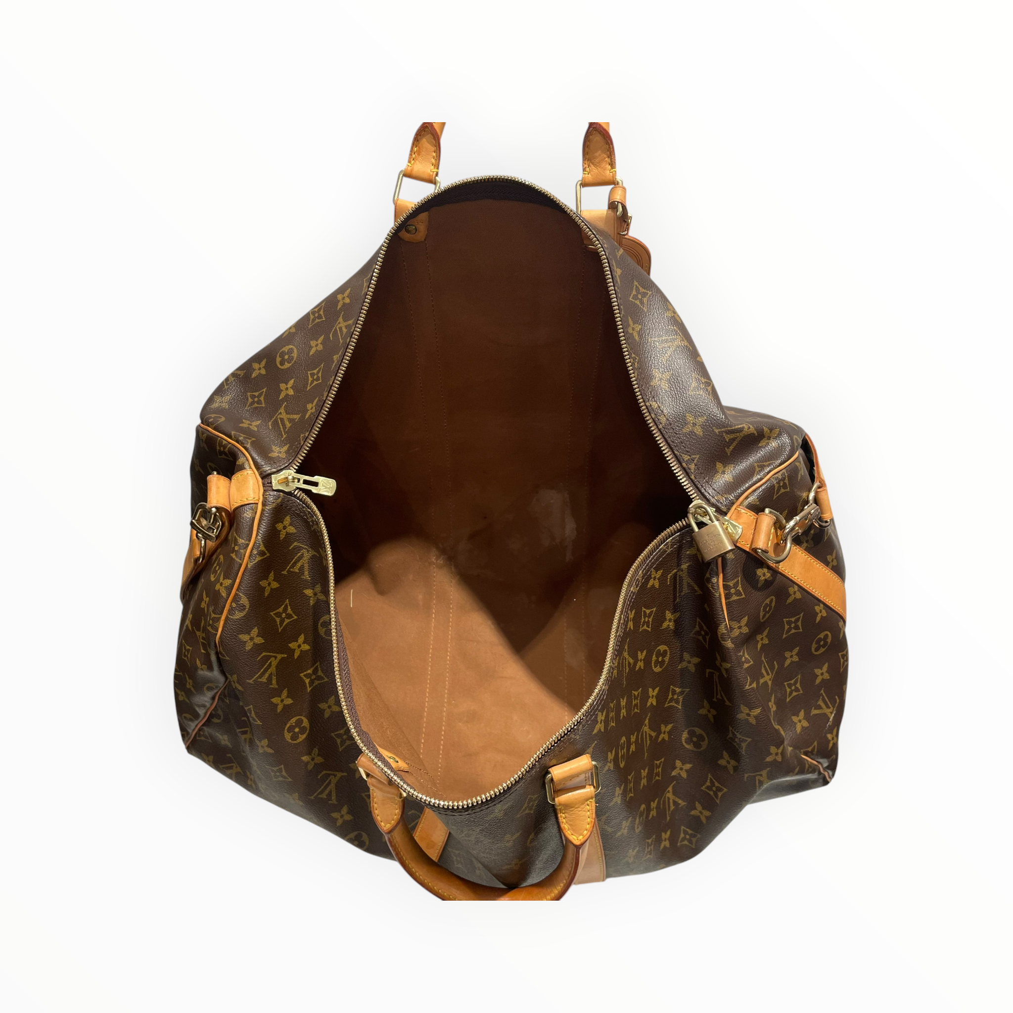 LOUIS VUITTON/Luggage/Monogram/Leather/BRW/KEEPBALL 55 DUFFEL view 4