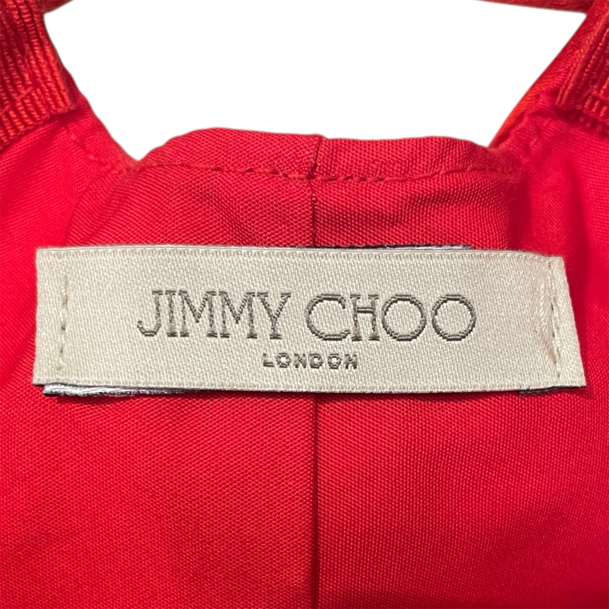 JIMMY CHOO/Cap/Silk/RED/ view 3