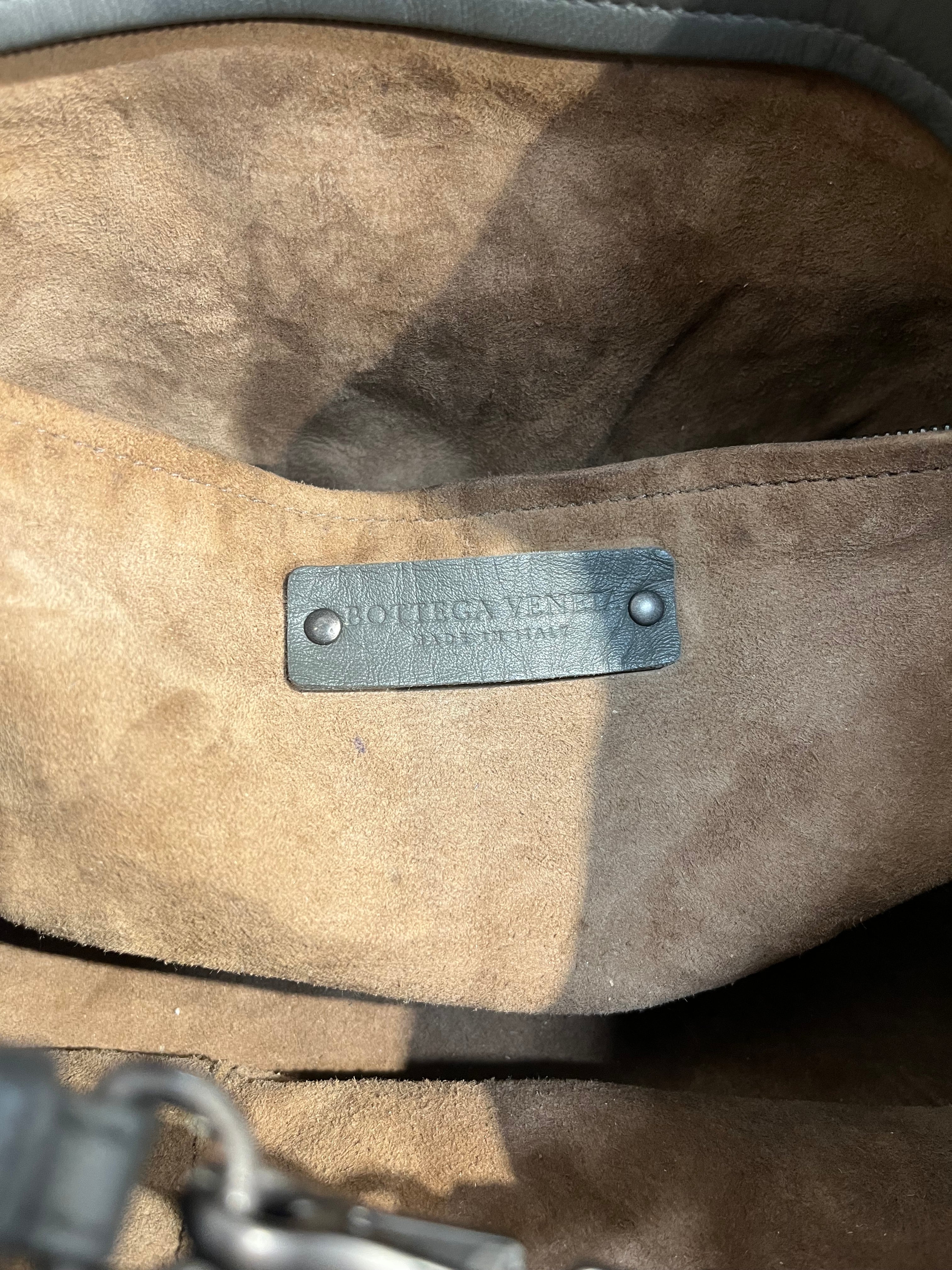 BOTTEGA VENETA/Bag/Leather/GRY/half color weave drip view 5
