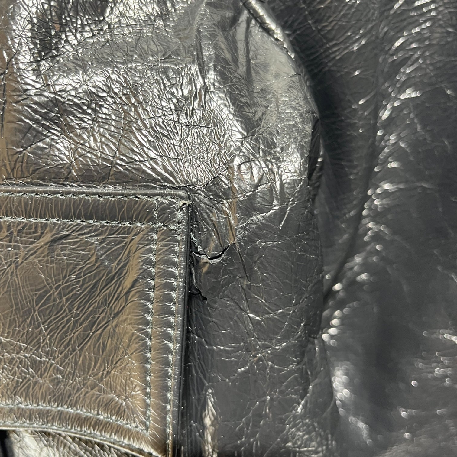 rag & bone/Leather Jkt/XL/Lambskin/BLK/PEELING-LAMB SHEARLING COLLAR view 5