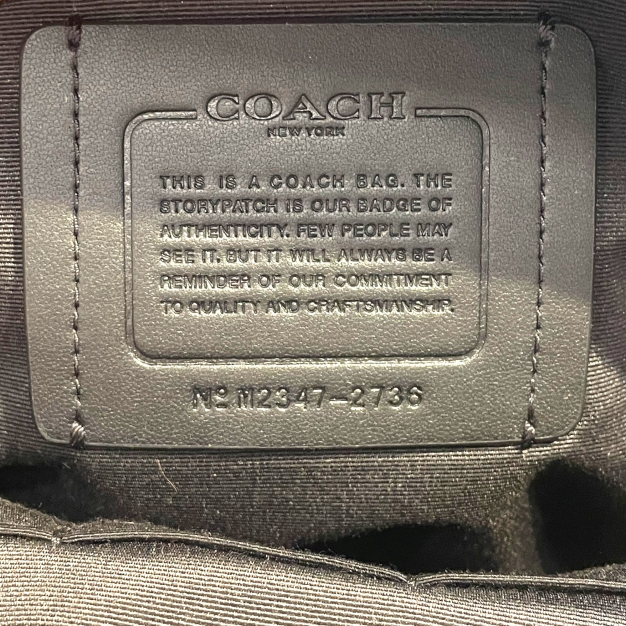COACH/Backpack/Monogram/Leather/BLK/West view 5