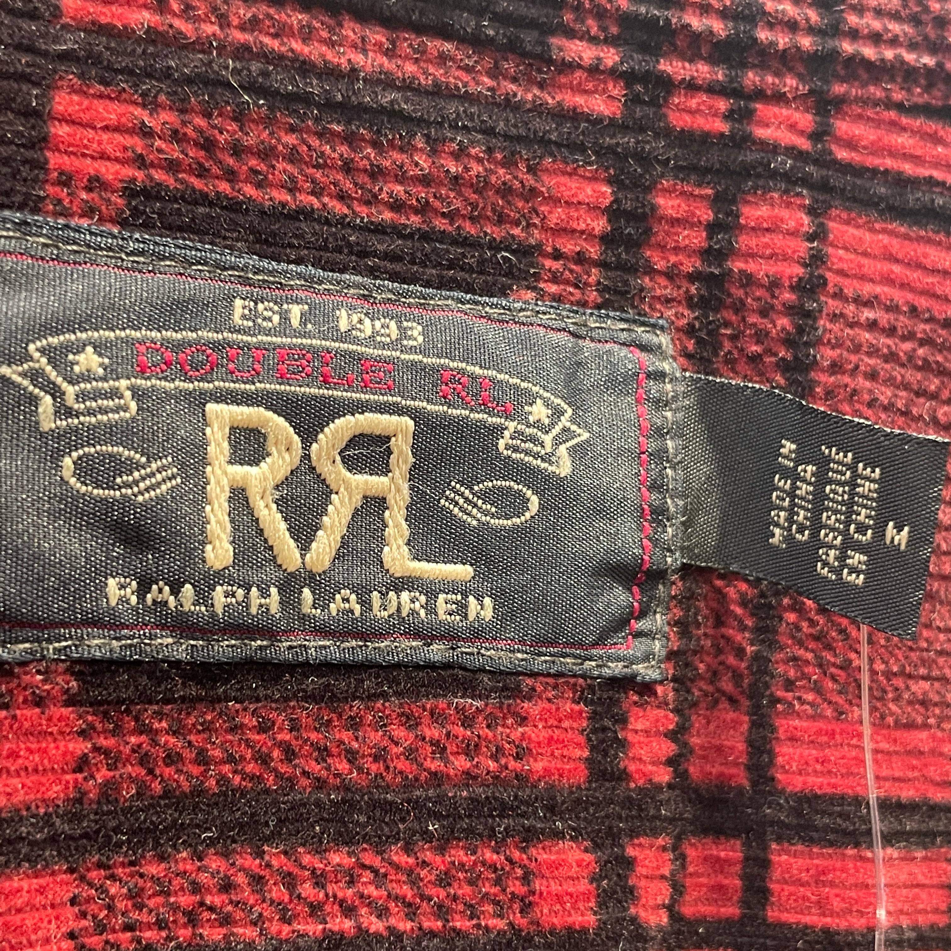 RRL/Flannel Shirt/M/Cotton/RED/Plaid/ view 3