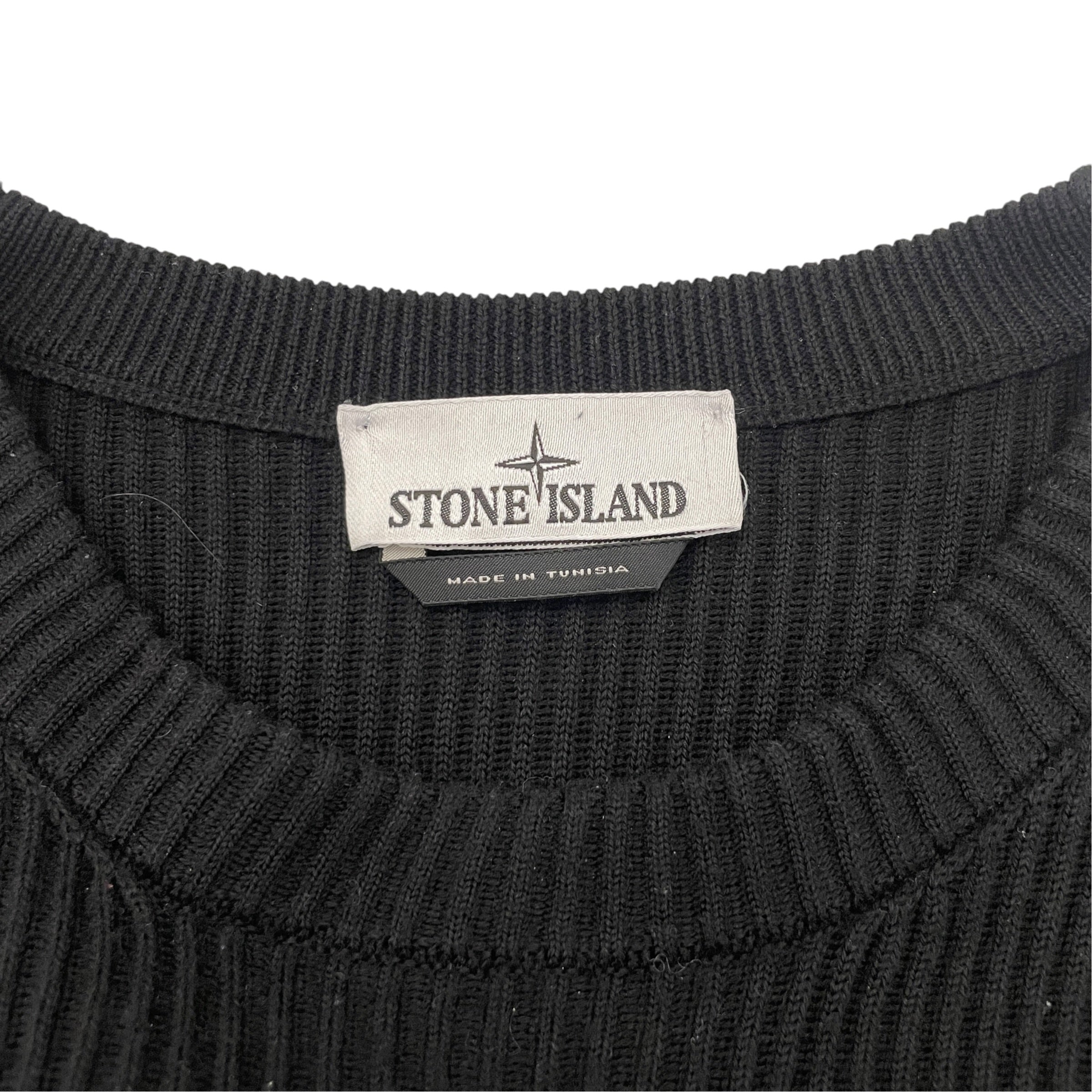STONE ISLAND/Sweater/XXL/Wool/BLK/ view 3