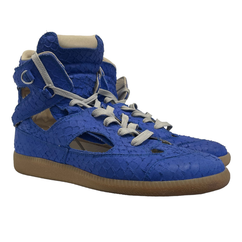 Maison Margiela/Hi-Sneakers/EU 37/Leather/BLU/SNAKE SKIN SEE THROUGH