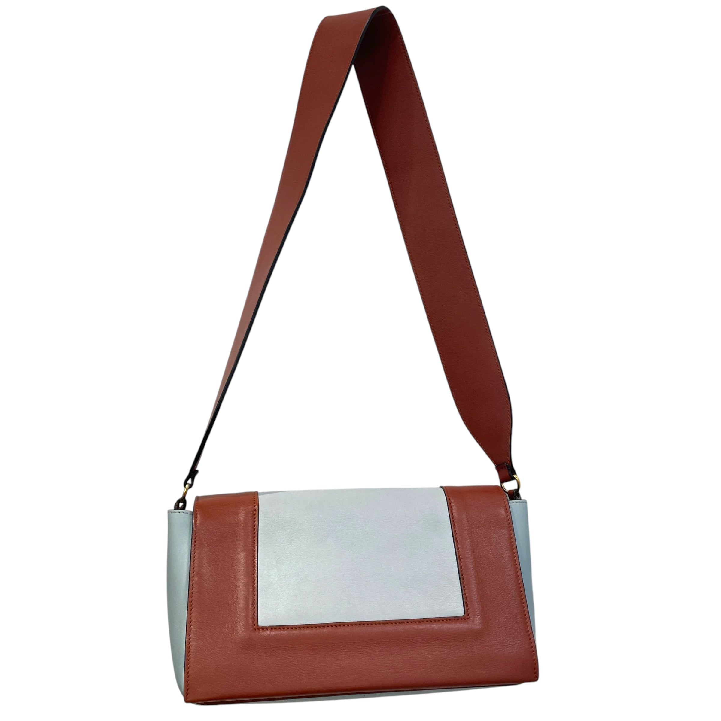 CELINE/Cross Body Bag/Leather/BLU/Frame view 2