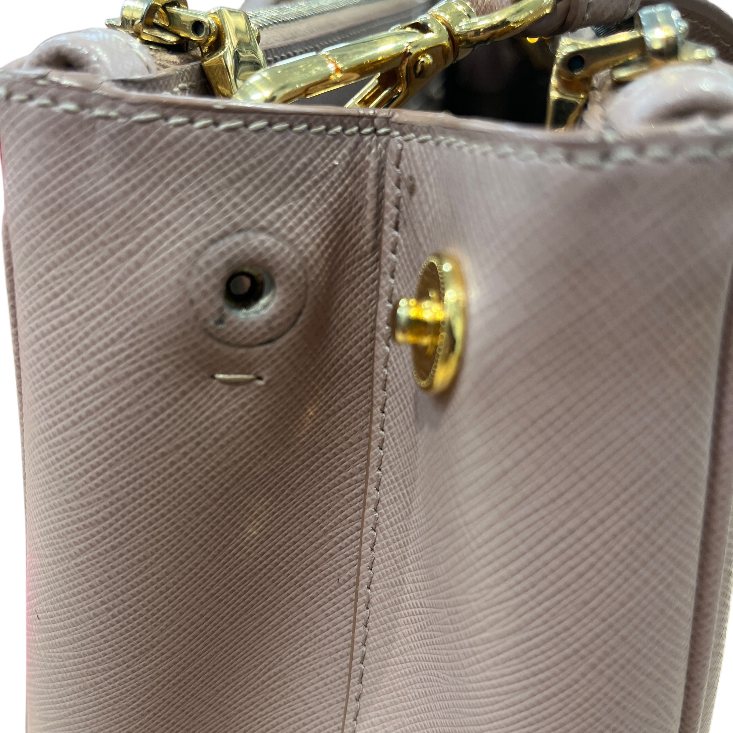 PRADA/Bag/Leather/PNK/gallenia double zip view 7