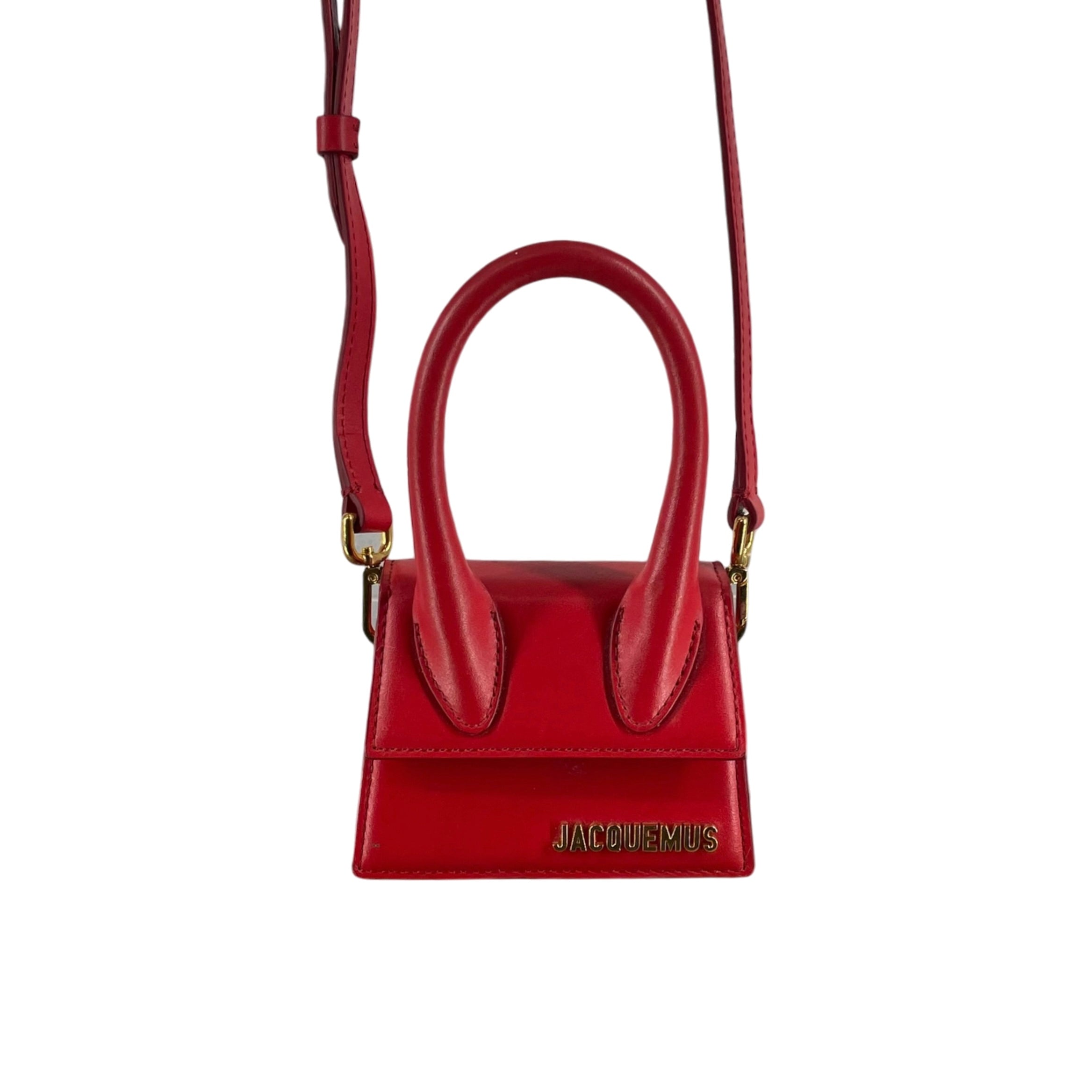 JACQUEMUS/Bag/Leather/RED/RED LE CHIQUITO BAG view 1