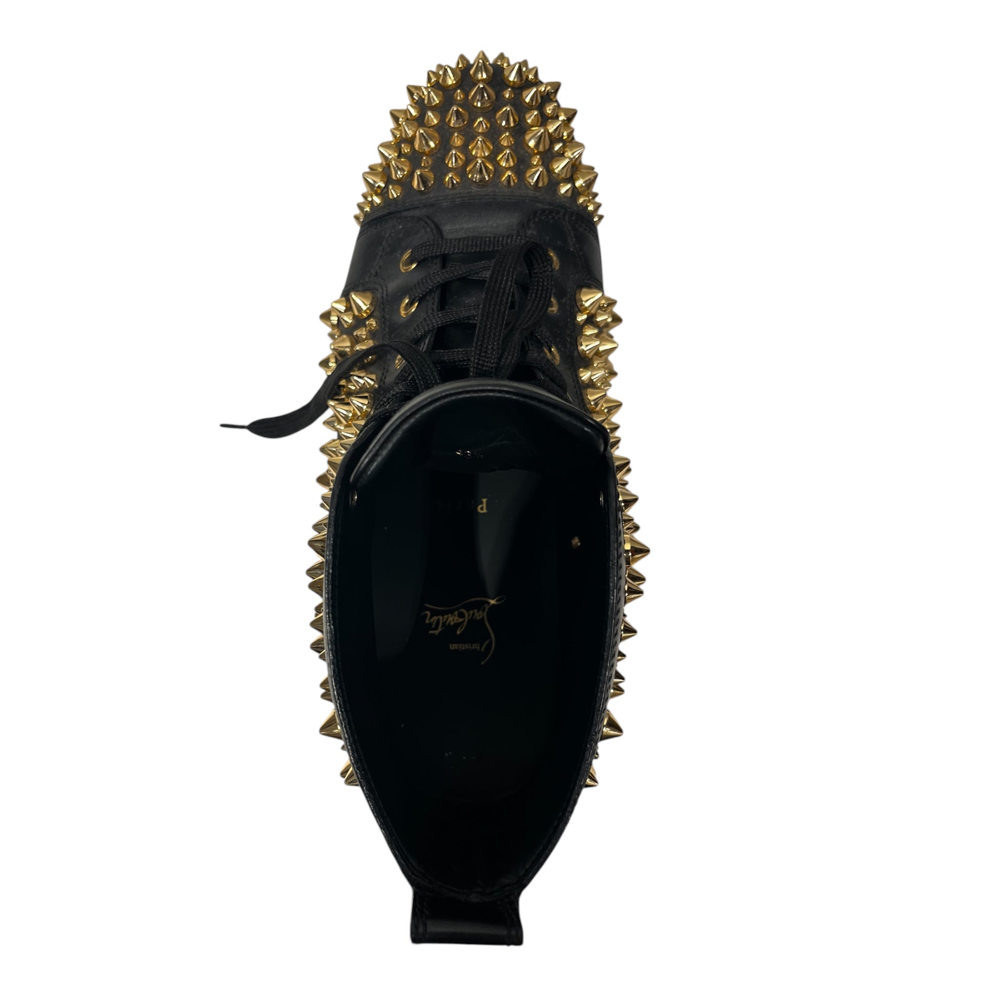 Christian Louboutin/Hi-Sneakers/EU 43.5/All Over Print/Leather/GLD/Spikes view 3