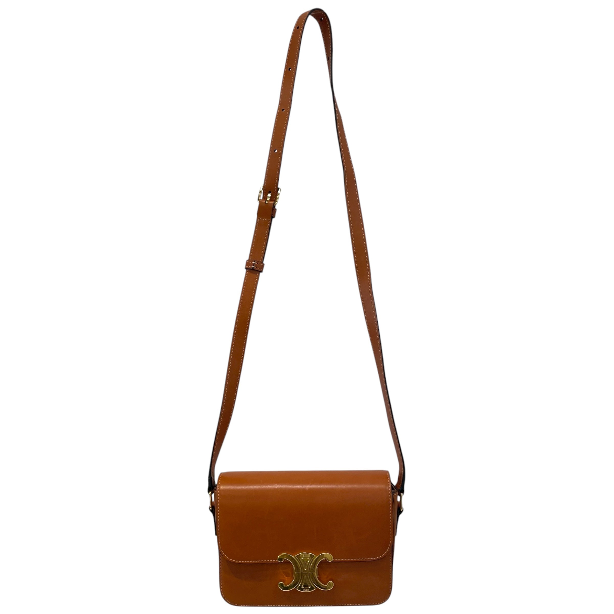 CELINE/Cross Body Bag/Leather/BRW/ view 1