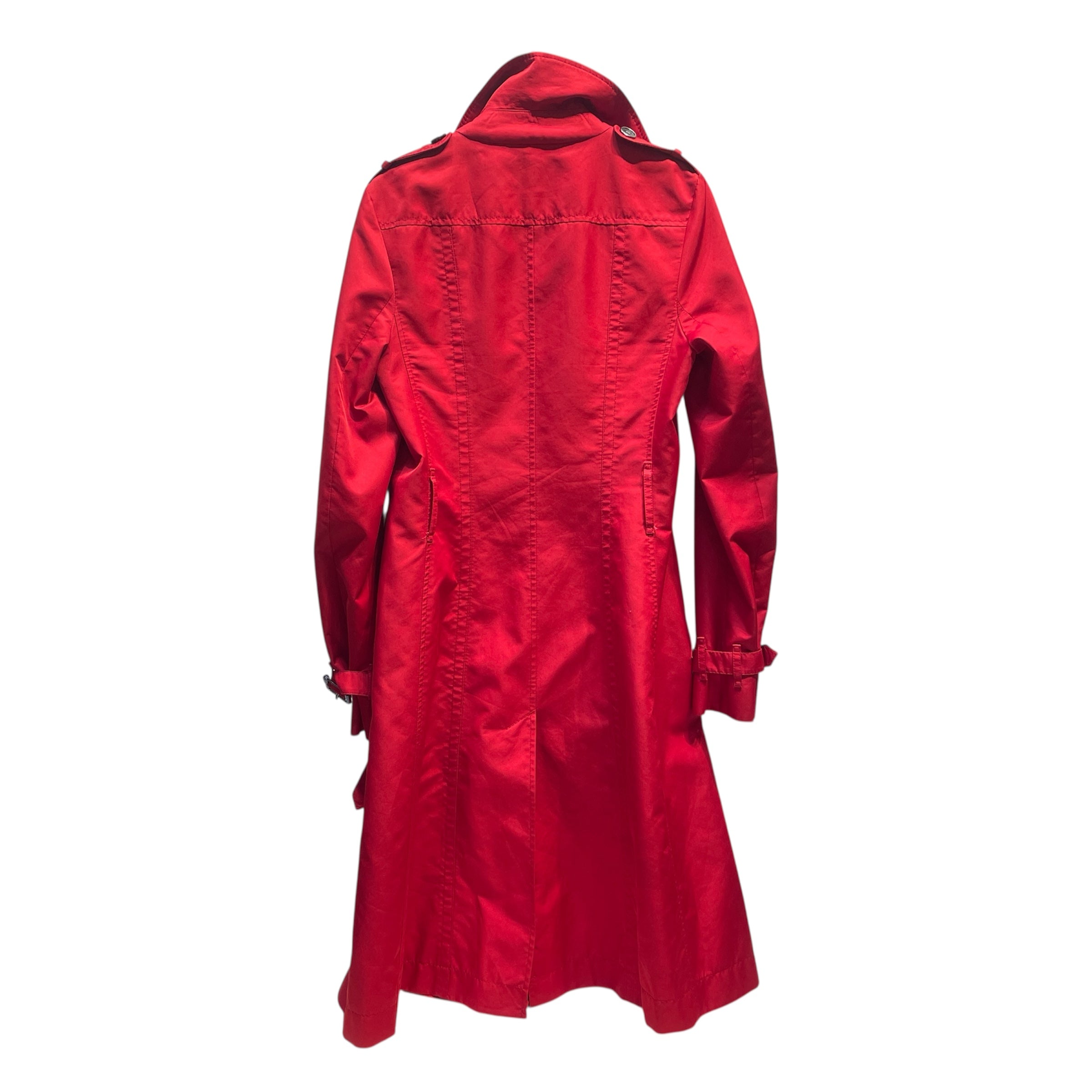 BURBERRY LONDON/Trench Coat/Nylon/RED/BLACK BUTTONS view 2