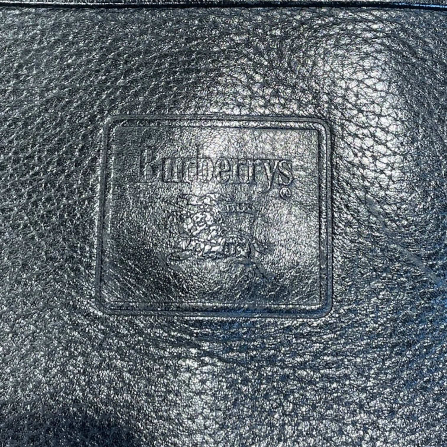BURBERRYS/Clutch Bag/Leather/BLK/house stripes inside linen view 5