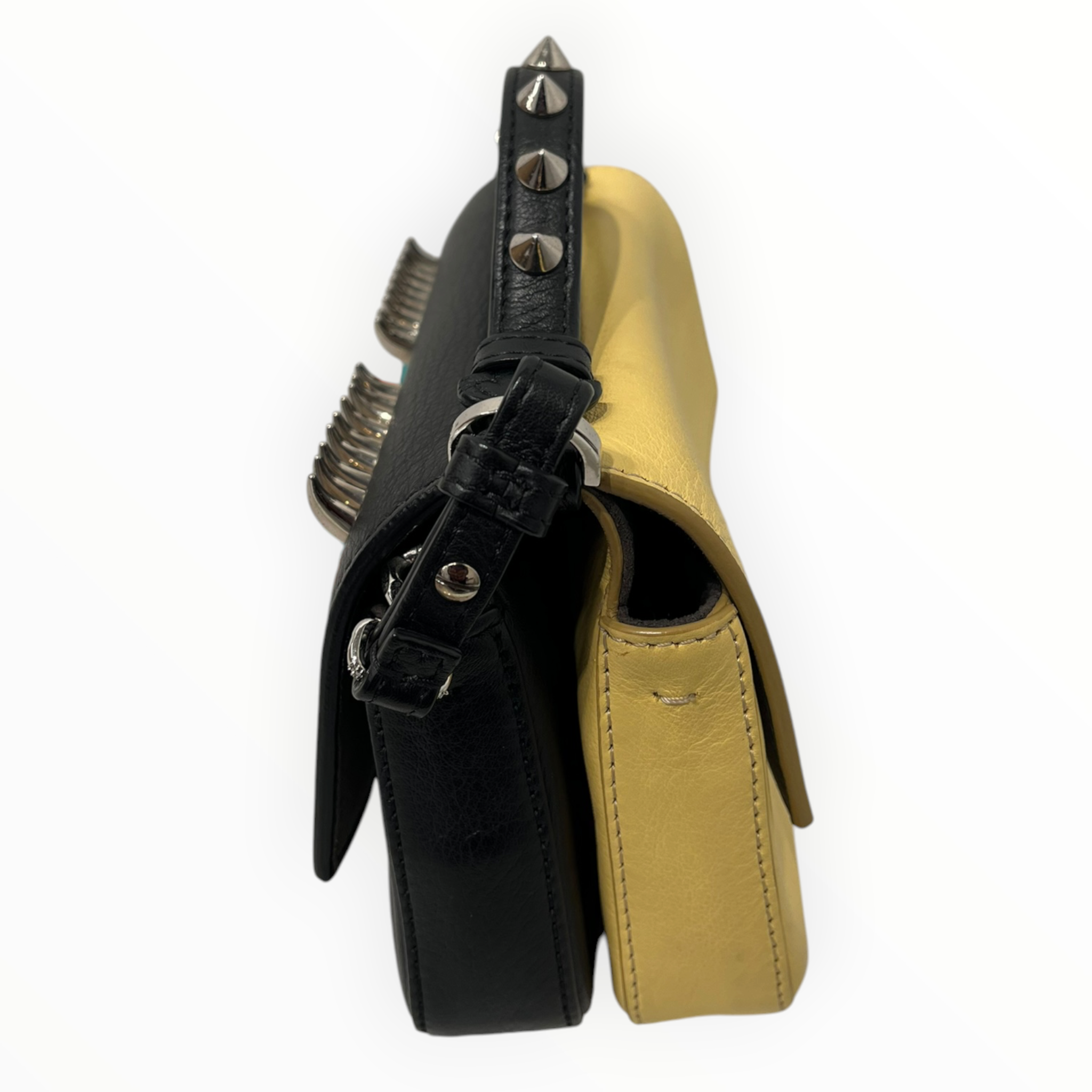 FENDI/Bag/Leather/BLK/DOUBLE BAGUETTE MINI FACE view 4