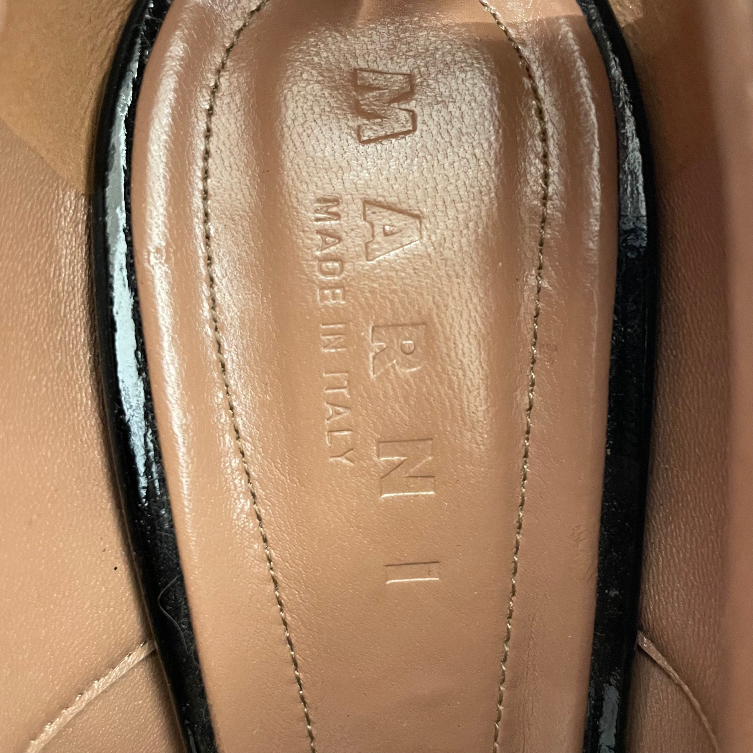 MARNI/Heels/EU 39/Leather/BLK/WOOD HEEL view 8