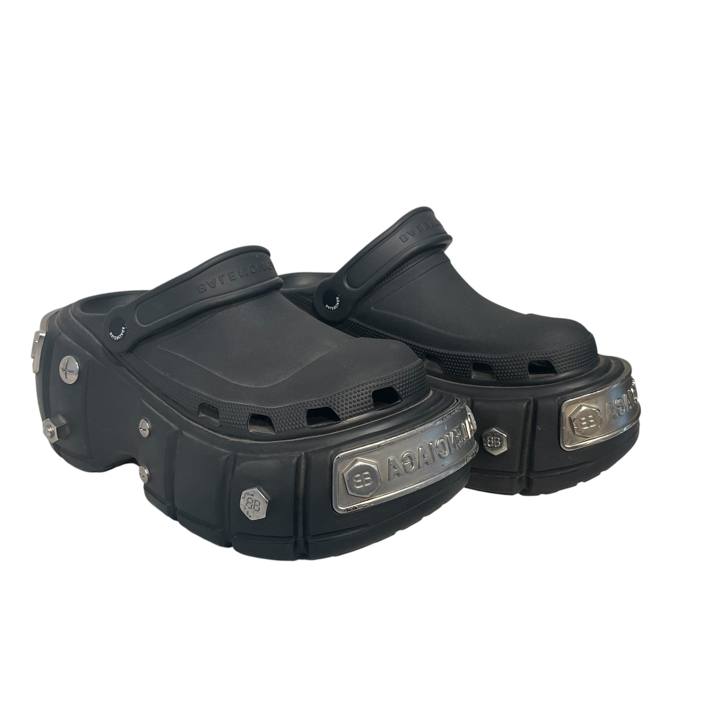 BALENCIAGA/Shoes/EU 41/BLK/Balenciaga Crocs view 1