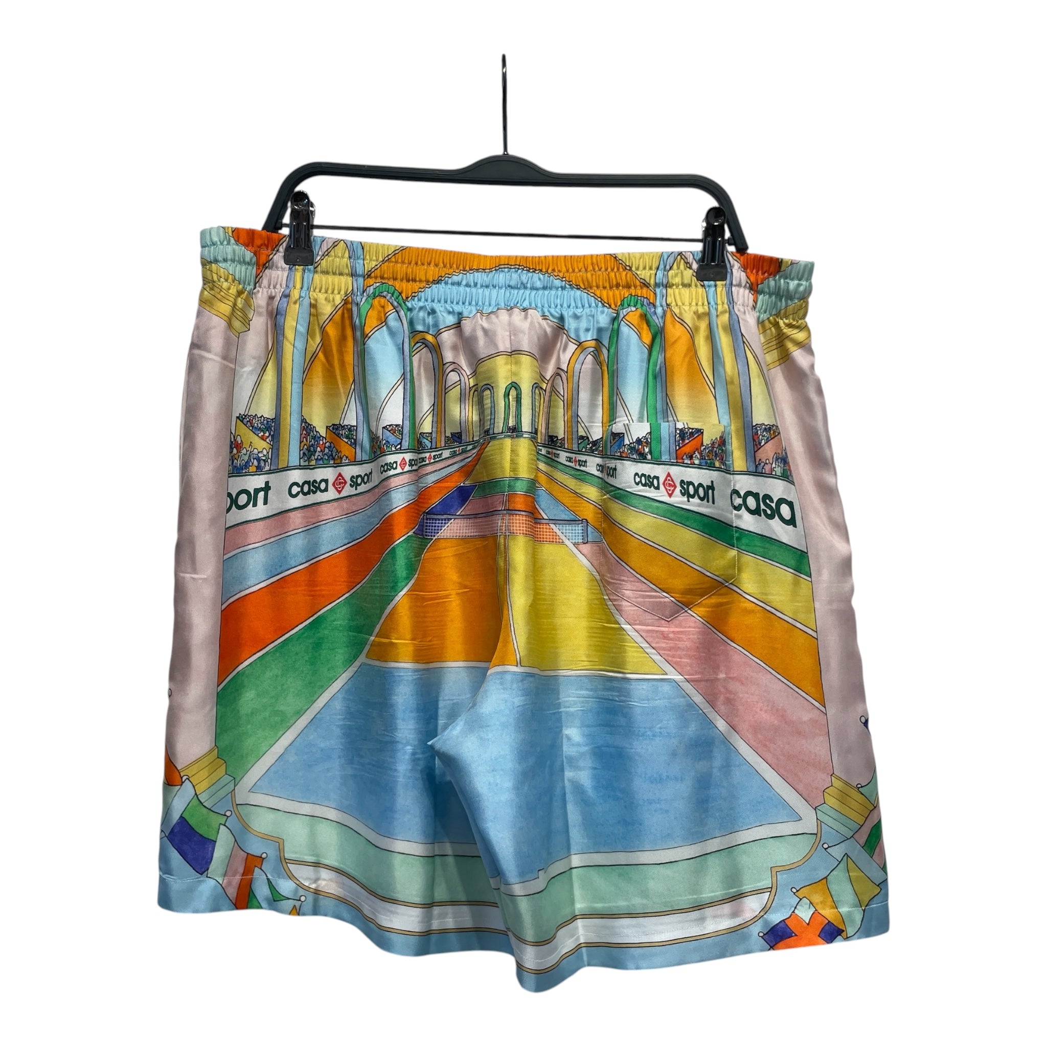 CASABLANCA/Shorts/XXXL/Polyester/BLU/Low-rise/All Over Print/ view 2