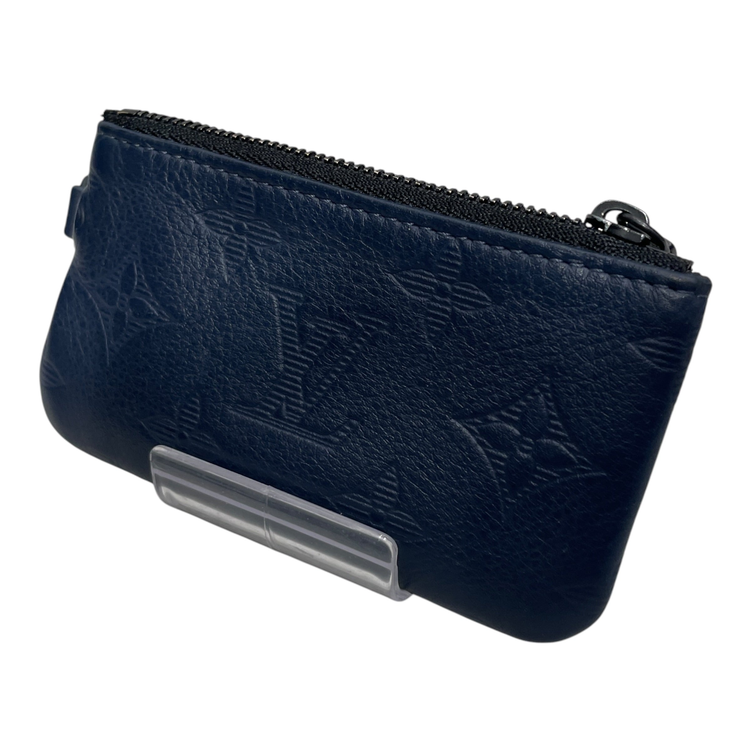 LOUIS VUITTON/Key Case/Monogram/Leather/NVY/M's/coin purse view 1