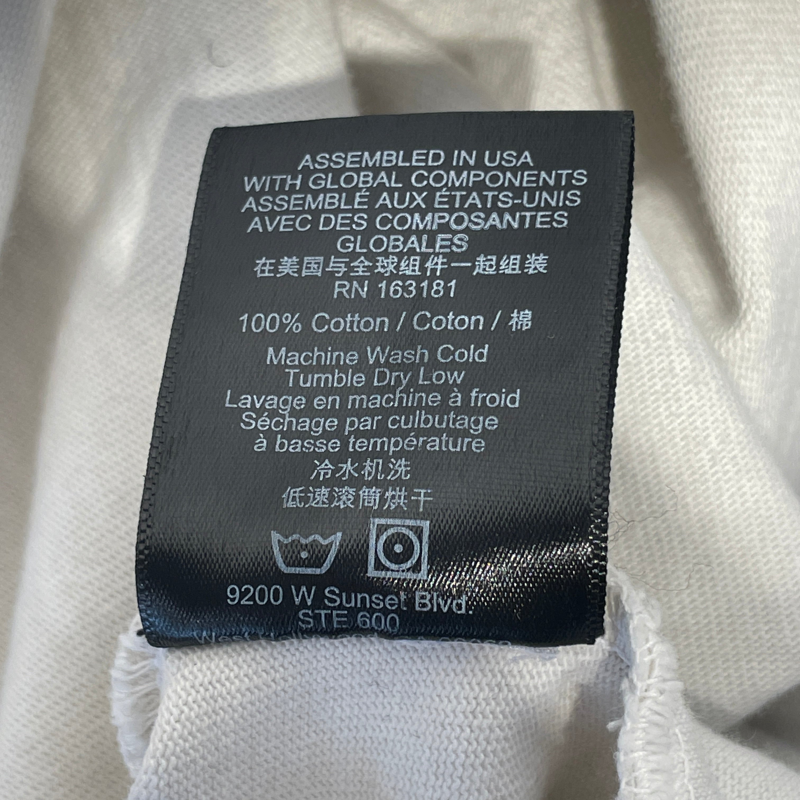 RHUDE/T-Shirt/XL/Cotton/WHT/Graphic/VIRGIN ISLANDS TEE view 3