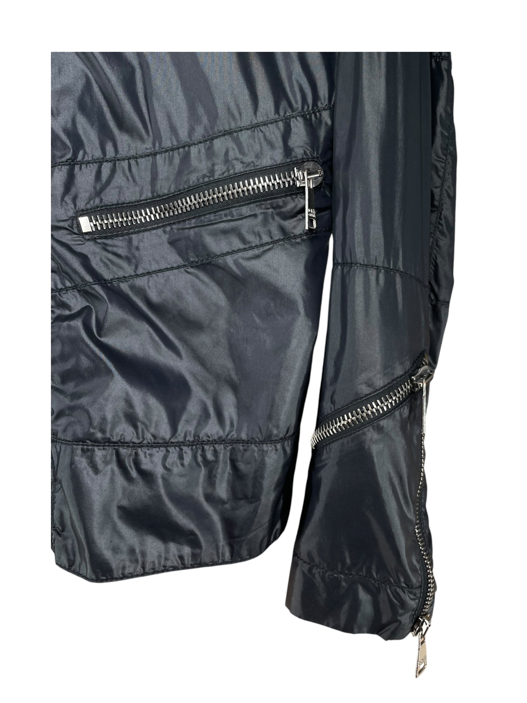 DOLCE&GABBANA/Jacket/38/Nylon/BLK/multi zipper mini collar view 5