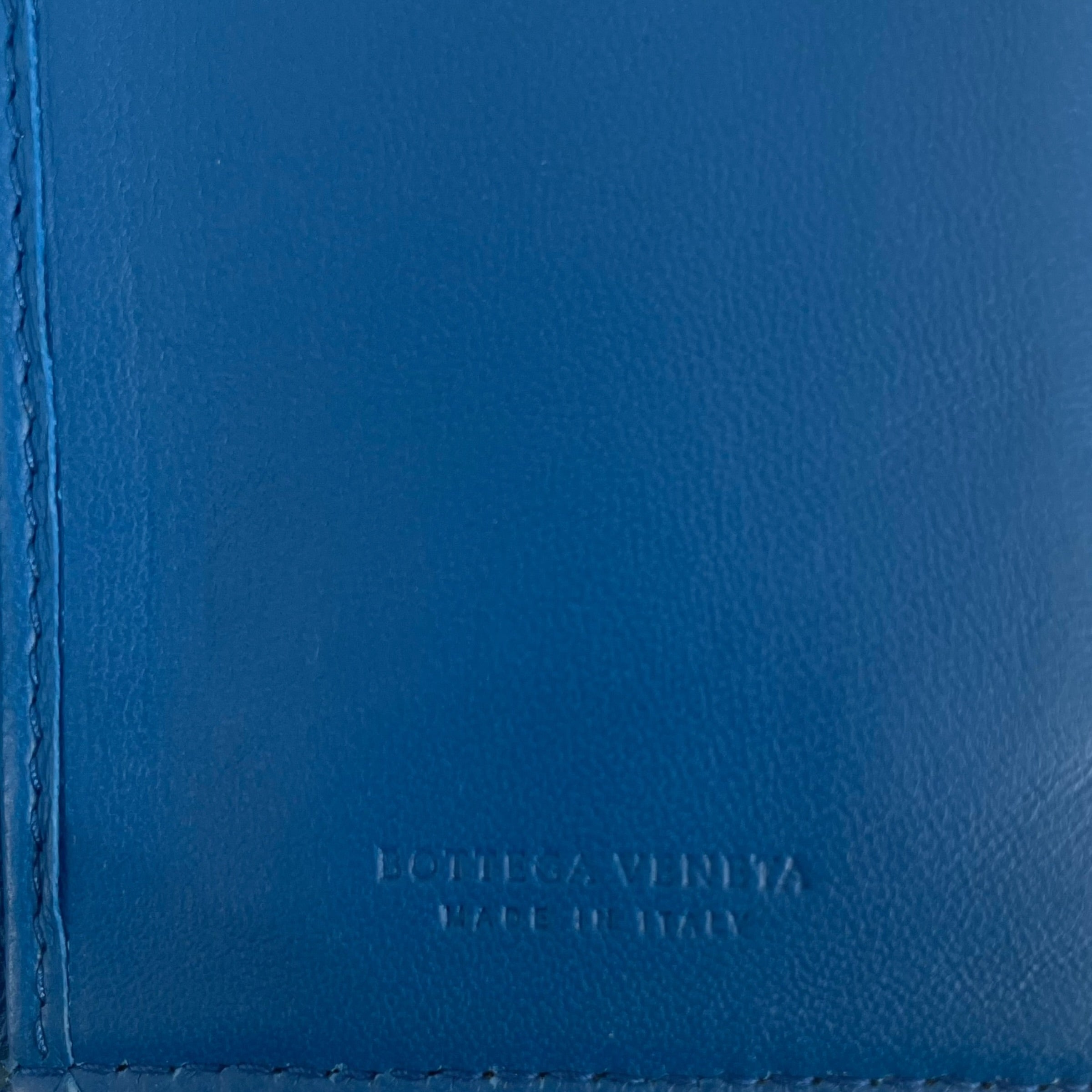 BOTTEGA VENETA/Long Wallet/Leather/BLU/FLAP OVER view 5