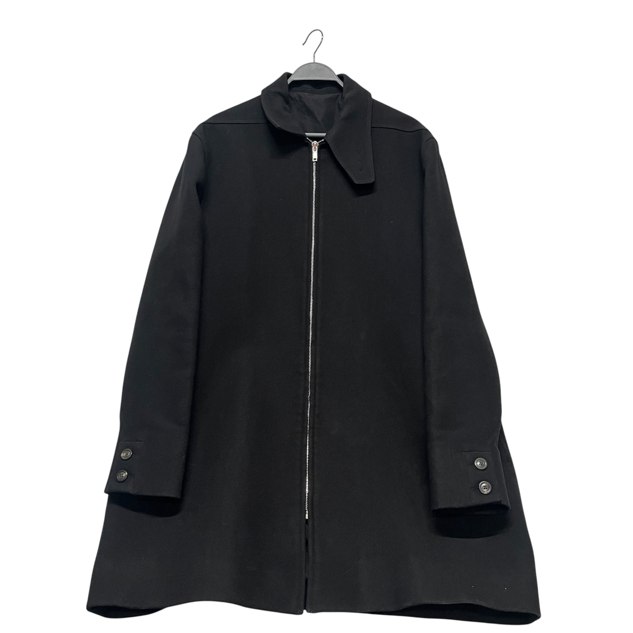 Rick Owens/Trench Coat/54/Wool/BLK/Maxi Length/AW17 MELTON STAND COLLAR COAT view 1