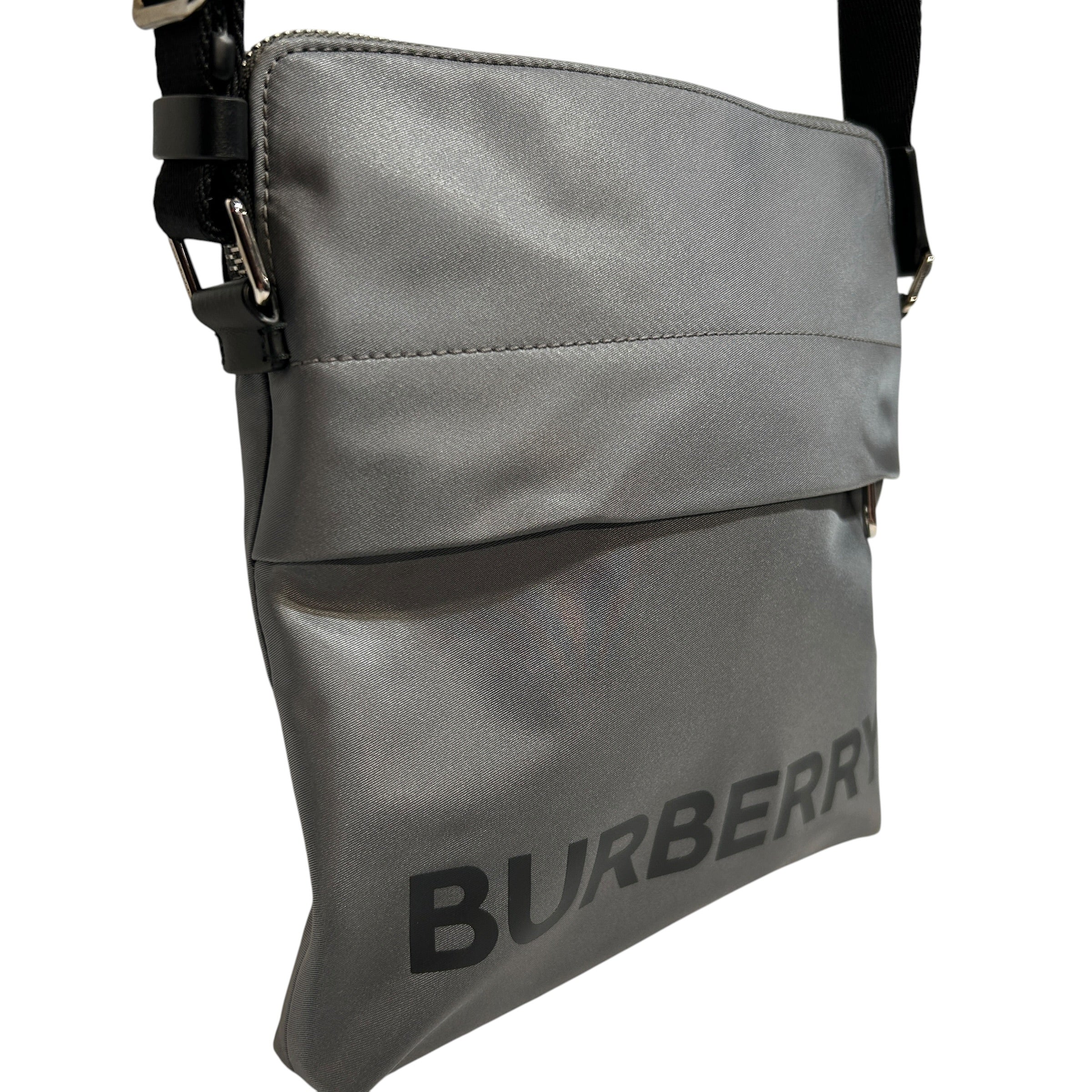 BURBERRY/Cross Body Bag/Nylon/GRY/Neo Crossbody view 3