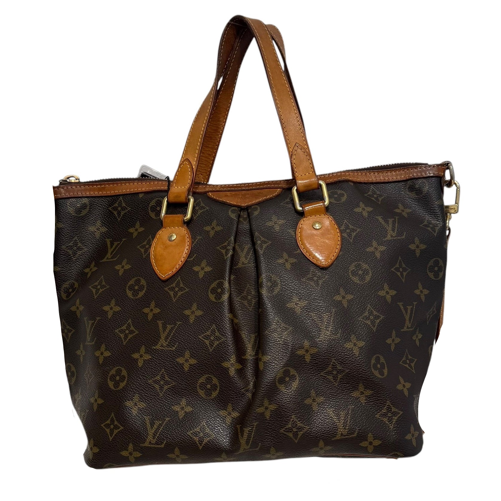 LOUIS VUITTON/Bag/Monogram/Leather/BRW/Palermo PM W/ Strap view 2