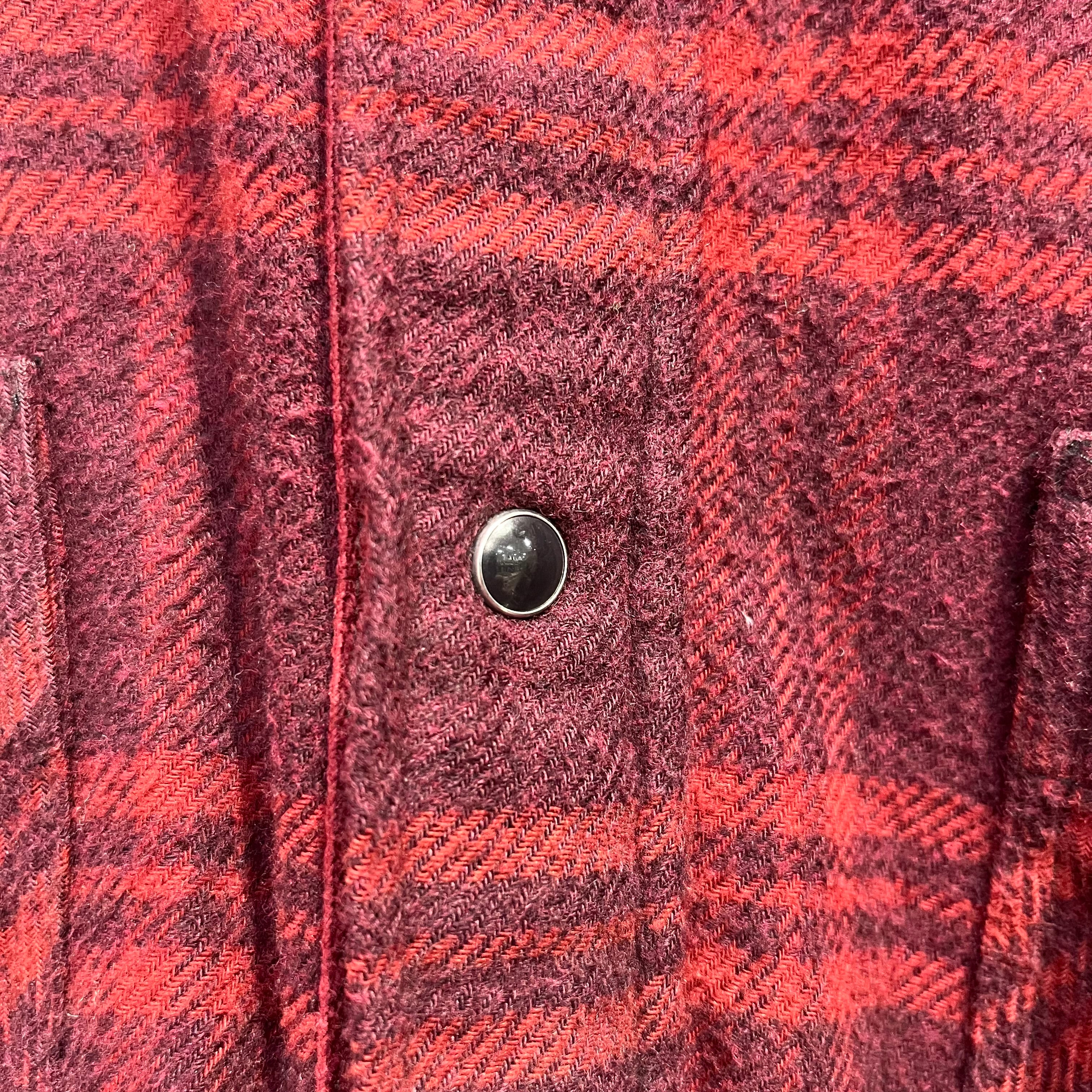 Sacai/LS Shirt/2/Cotton/RED/Plaid/HOMBRE SLEEVE FLANNEL view 5