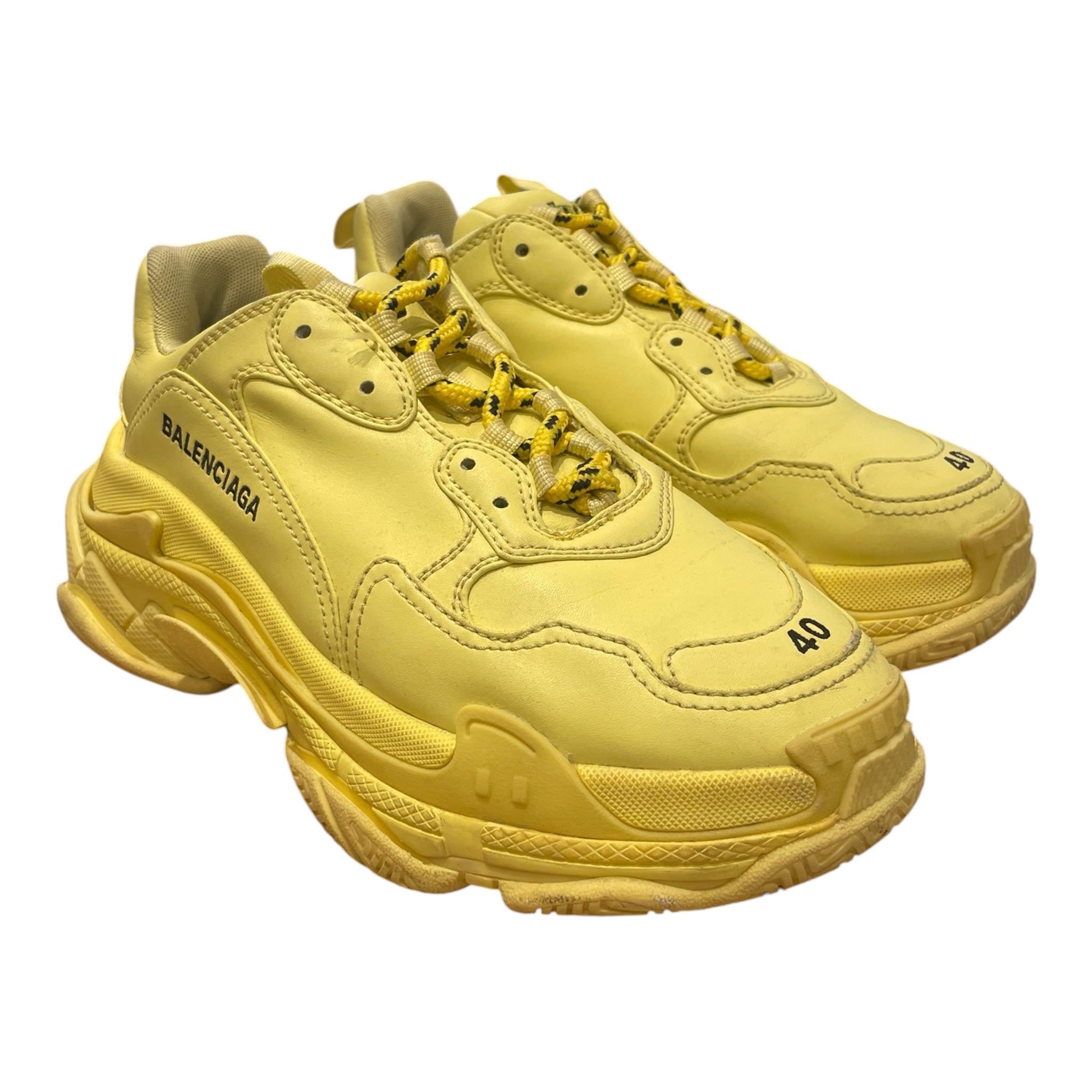BALENCIAGA/Hi-Sneakers/EU 40/YEL/TRIPLE S YELLOW view 1