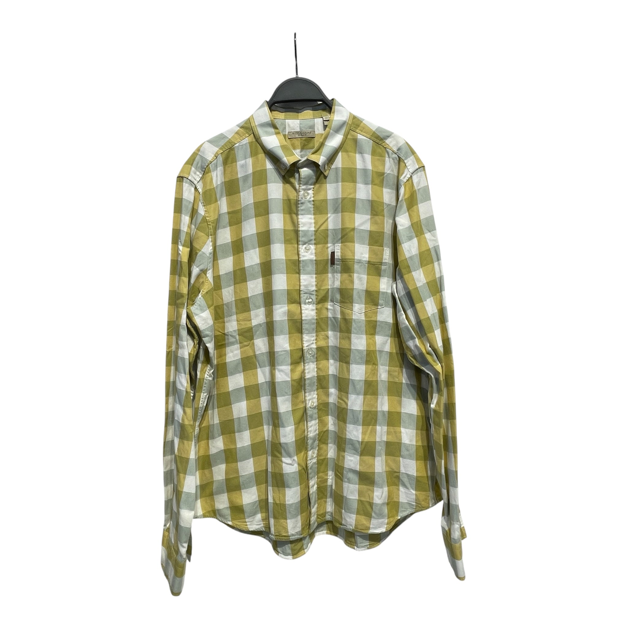 BURBERRY BRIT/Shirt/XL/Cotton/YEL/Hombre Check/green/white view 1