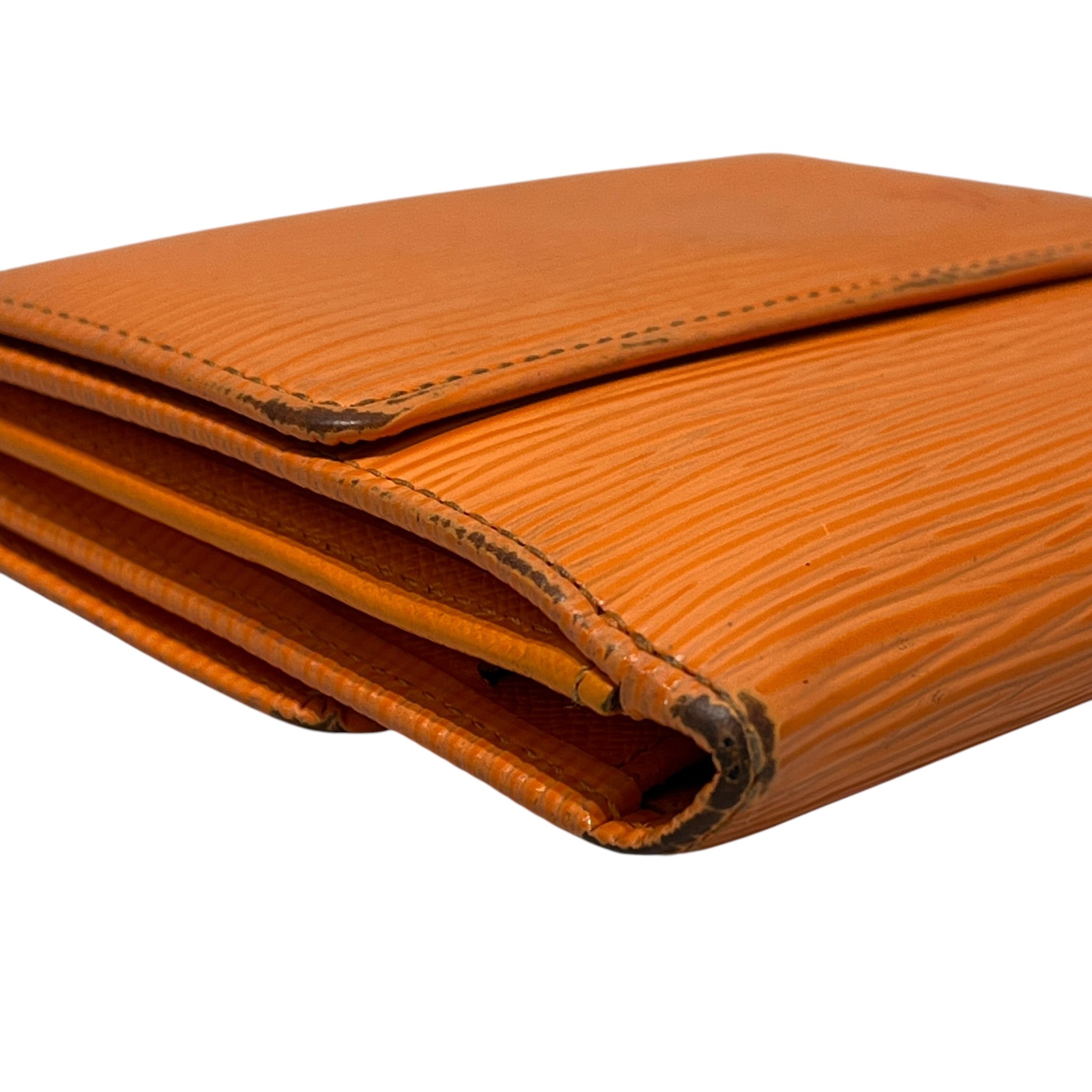 LOUIS VUITTON/Trifold Wallet/Monogram/Leather/ORN/M's/org epi leather wallet view 7