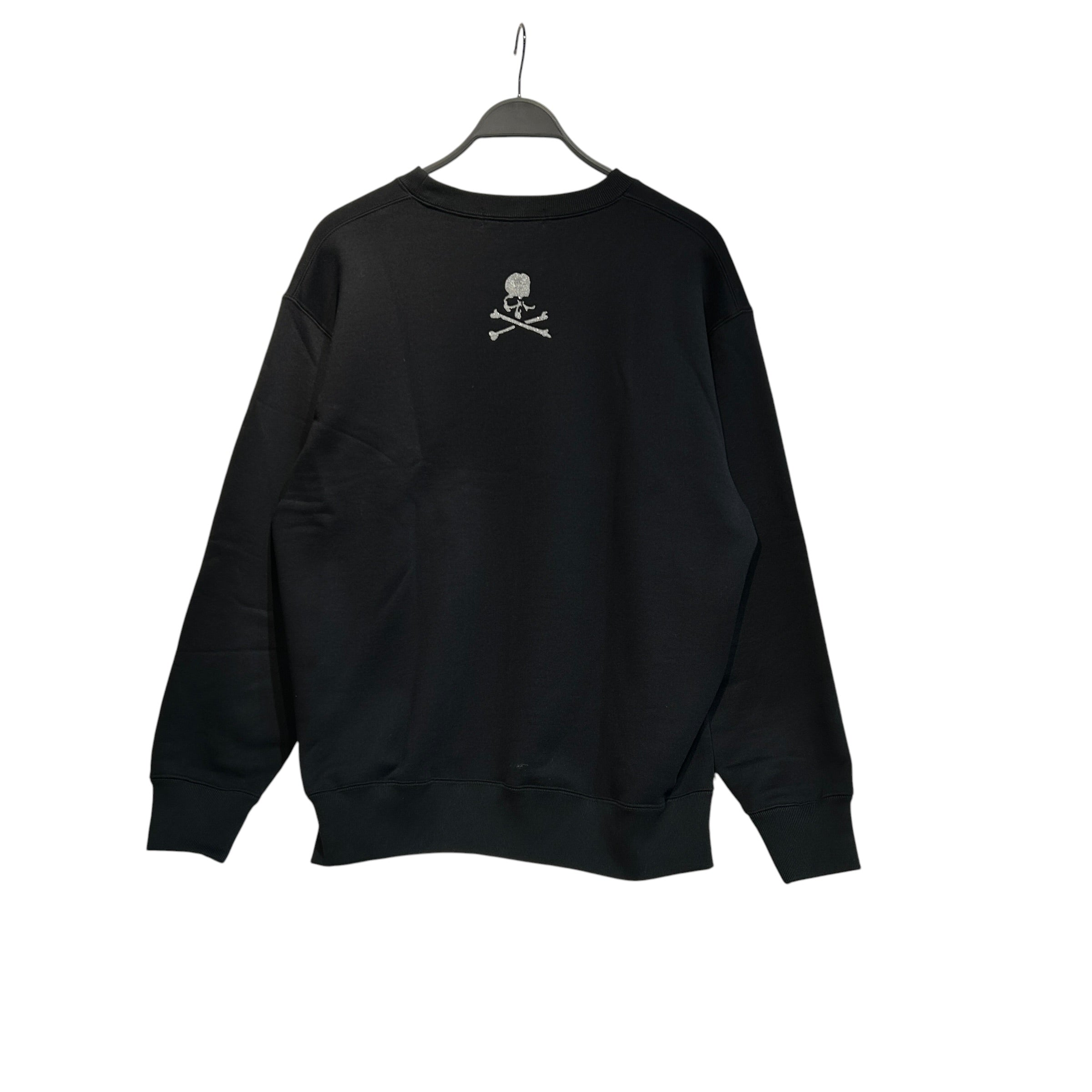 MASTERMIND WORLD/Sweatshirt/M/Cotton/BLK/glitter logo and skull view 2