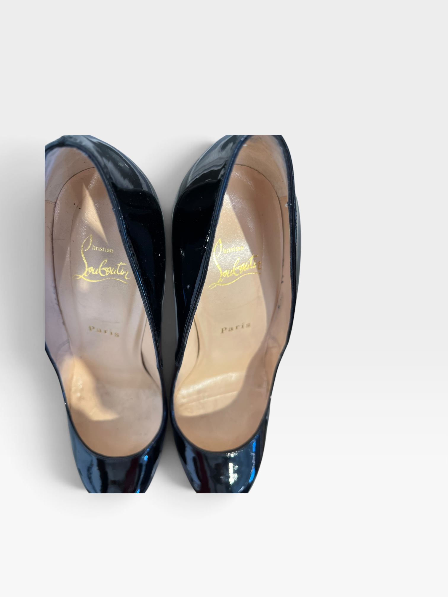 Christian Louboutin/Heels/EU 40.5/BLK/tall heel view 3