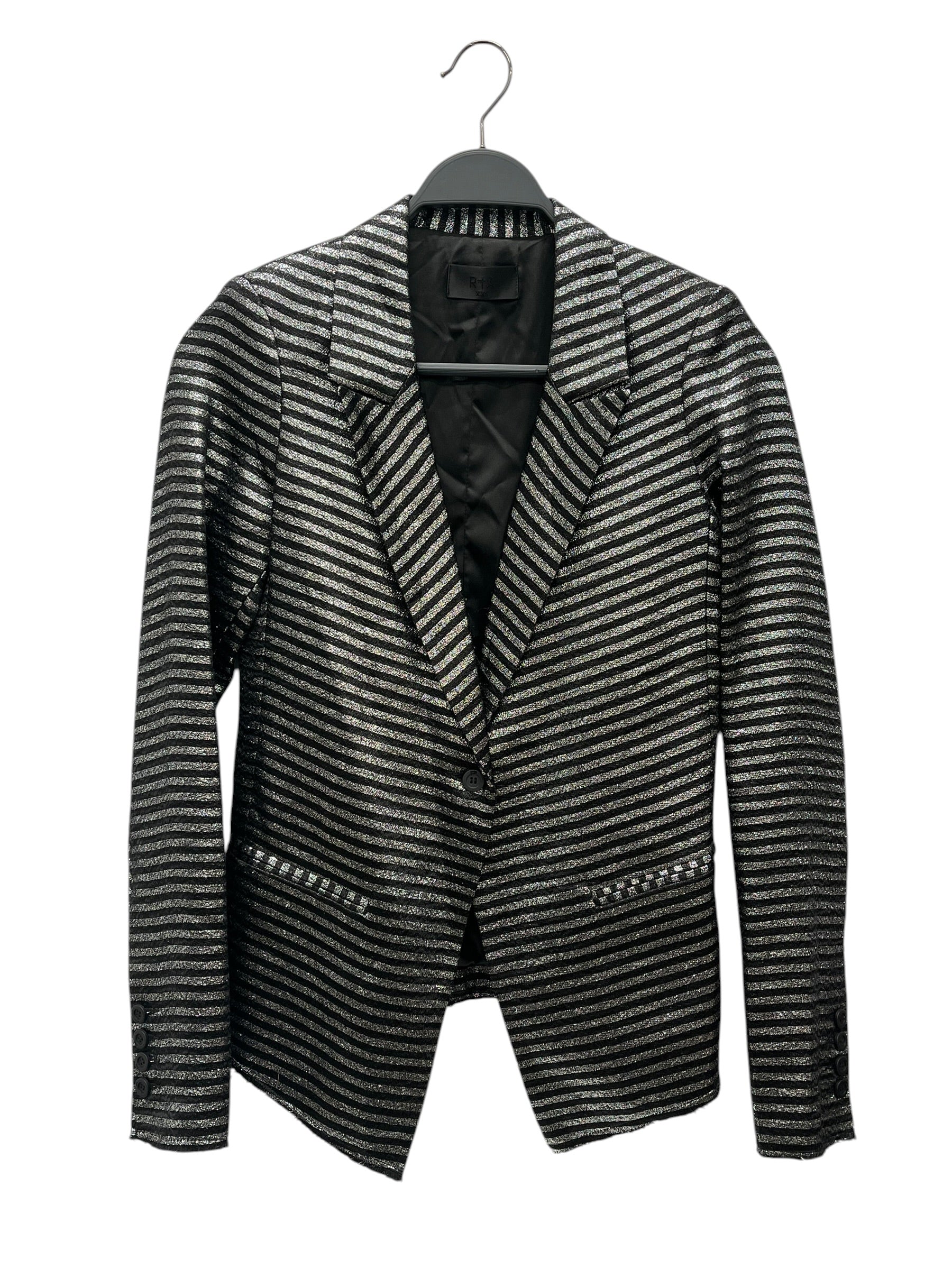 RtA/Jacket/XXS/Cotton/SLV/Stripe/silver stripes view 1