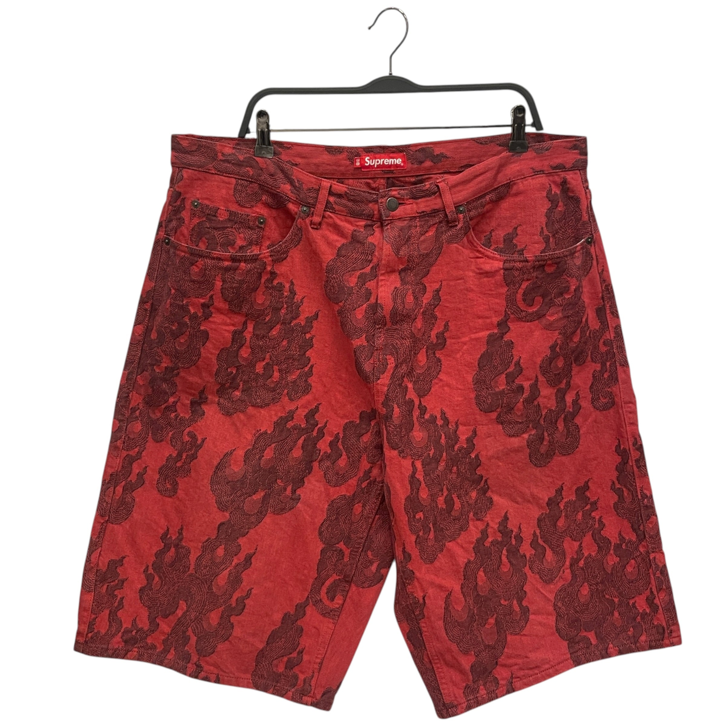 Supreme/Shorts/38/Denim/RED/All Over Print/JACQUARD view 1