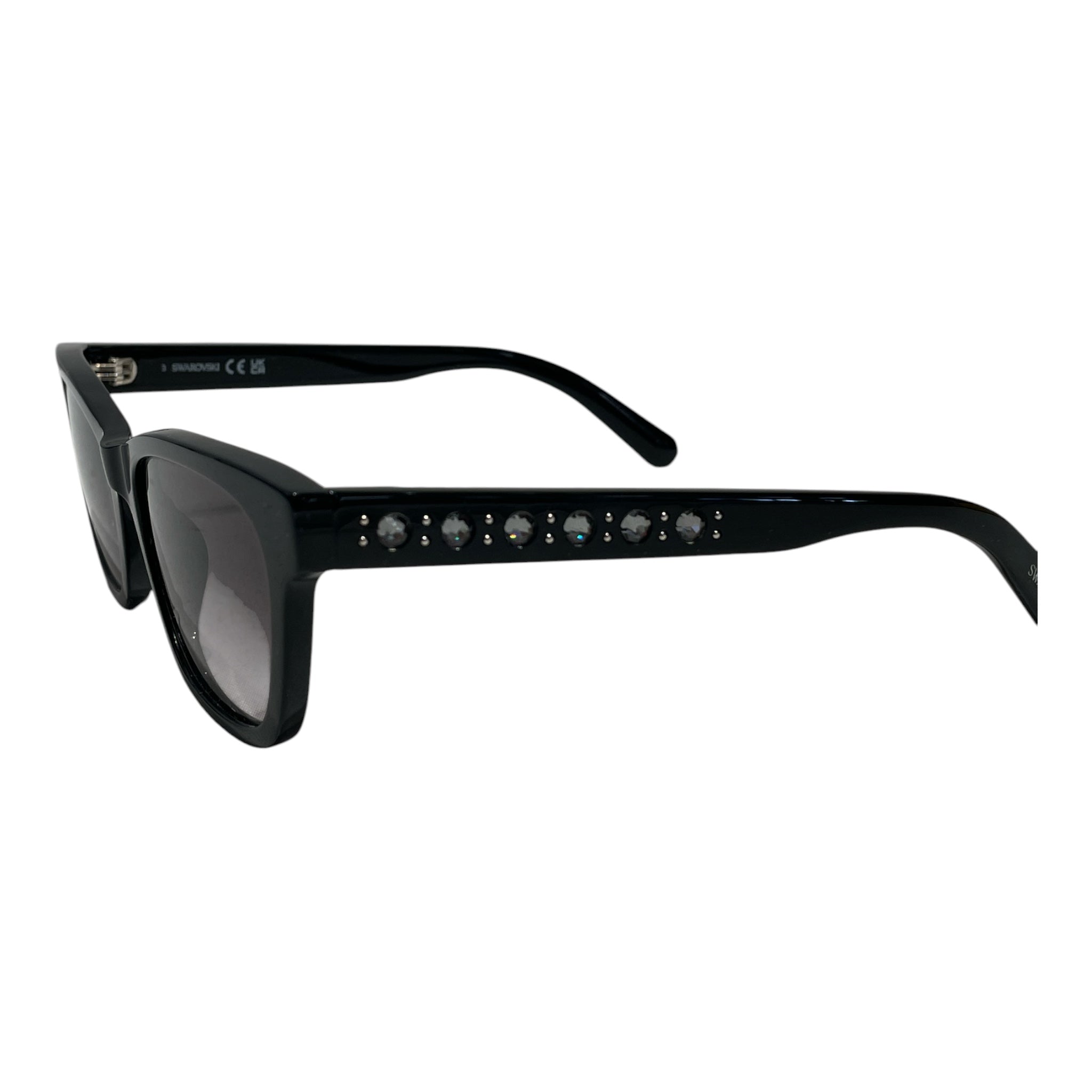 Swarovski/Sunglasses/Plastic/BLK/L's/SK 374 Bedazzled Sunglasses view 2