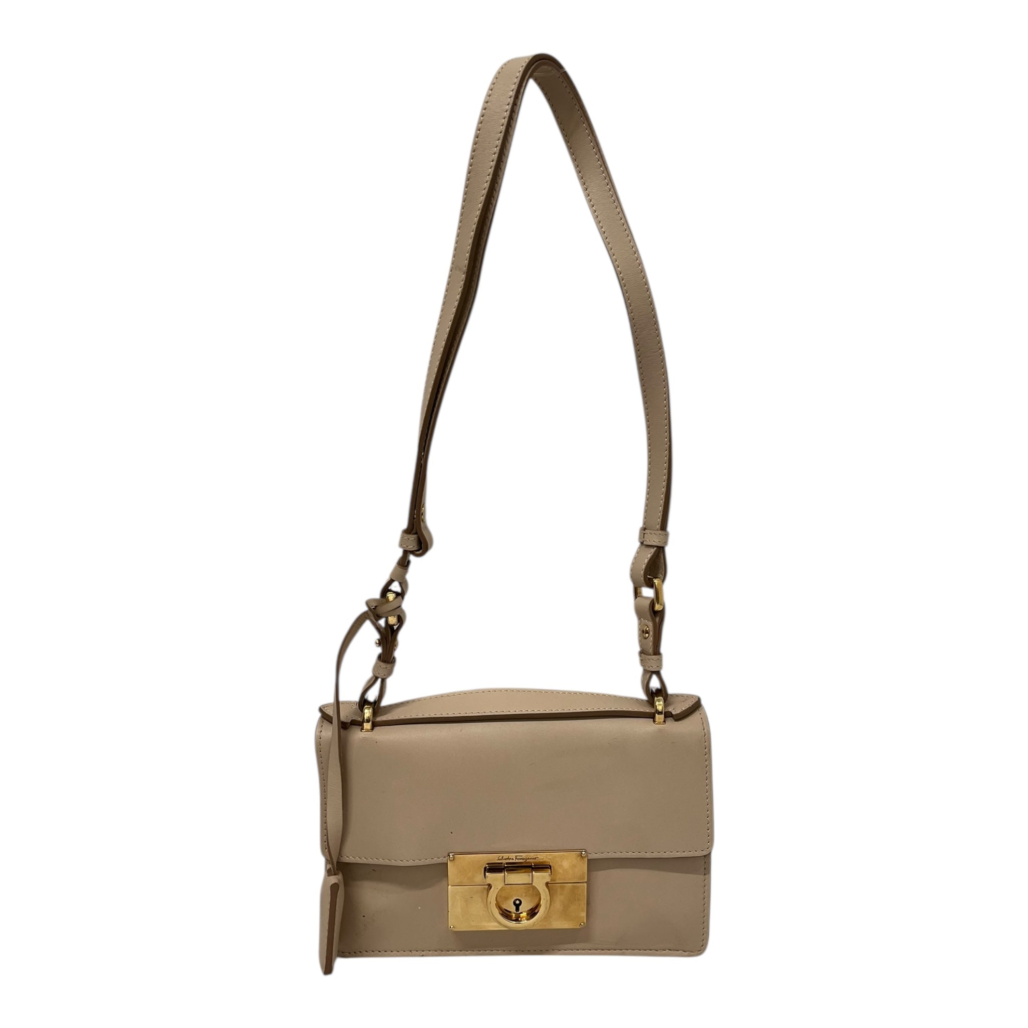 Salvatore Ferragamo/Bag/Leather/BEG/AILEEN SHOULDER BAG AB-21 EE65 view 1