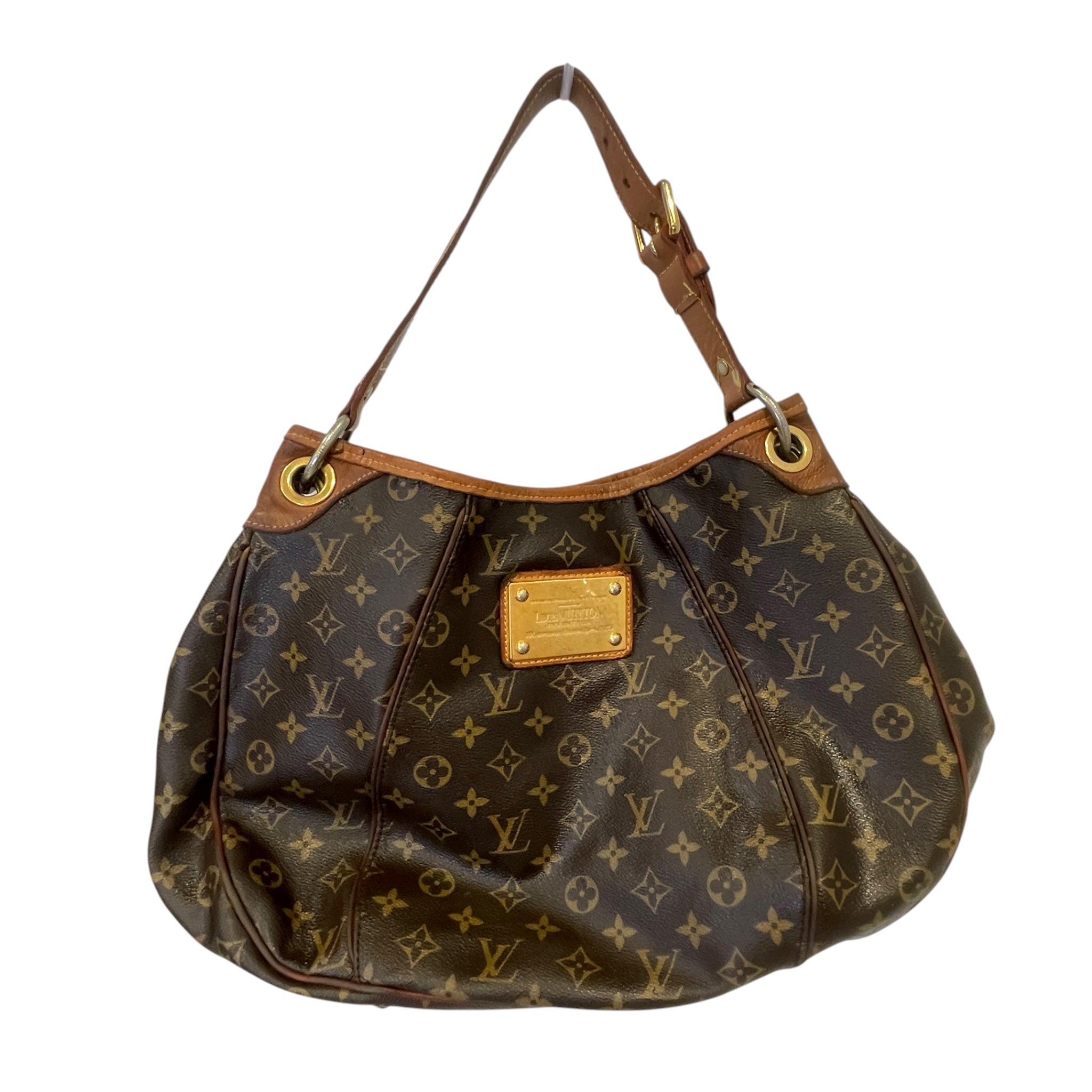 LOUIS VUITTON/Hand Bag/Monogram/Leather/BRW/Galliera Bag view 1