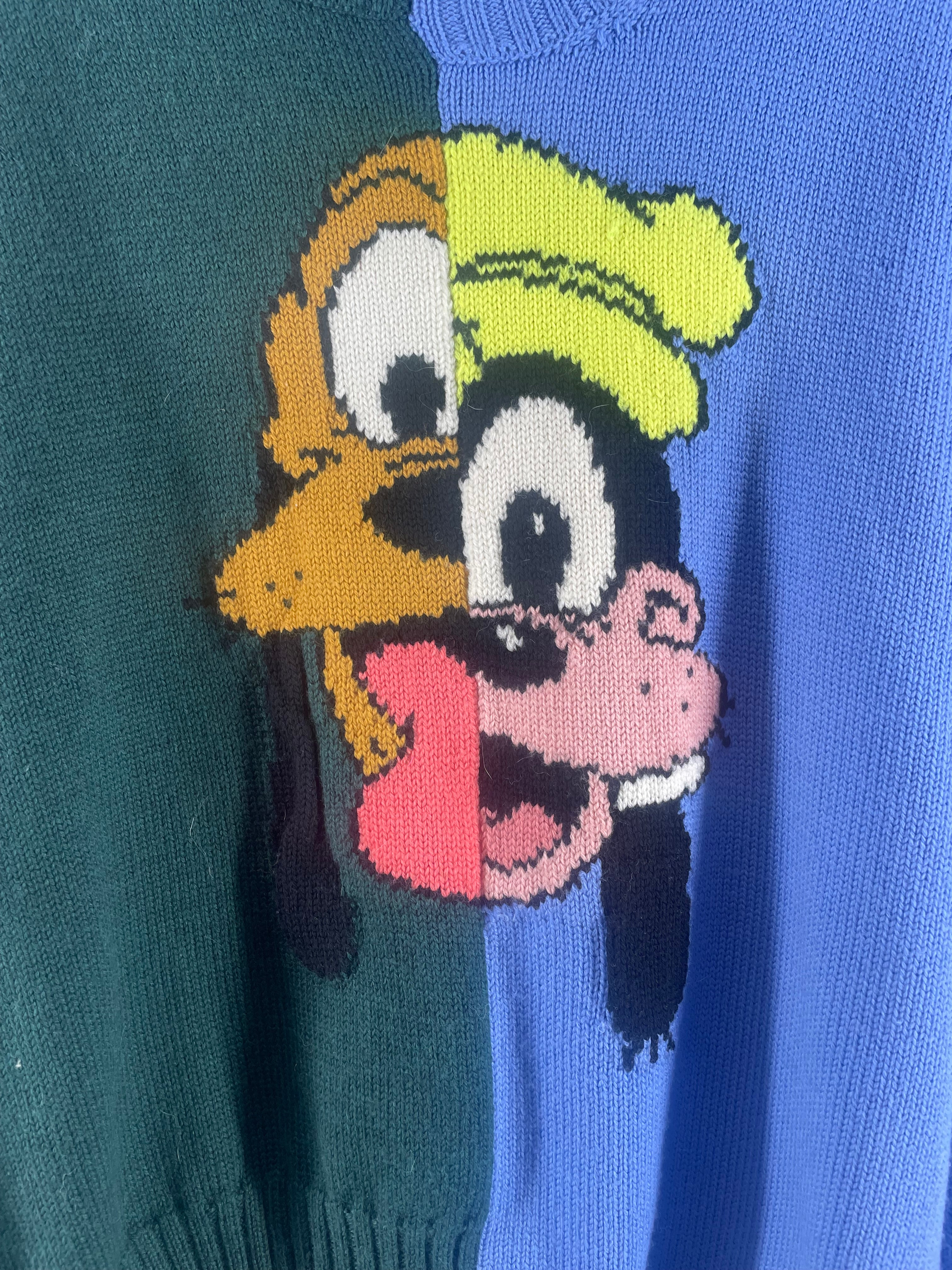 MONSE/Sweater/S/Graphic/Wool/MLT/DISNEY BLUE GREEN SPLIT view 3