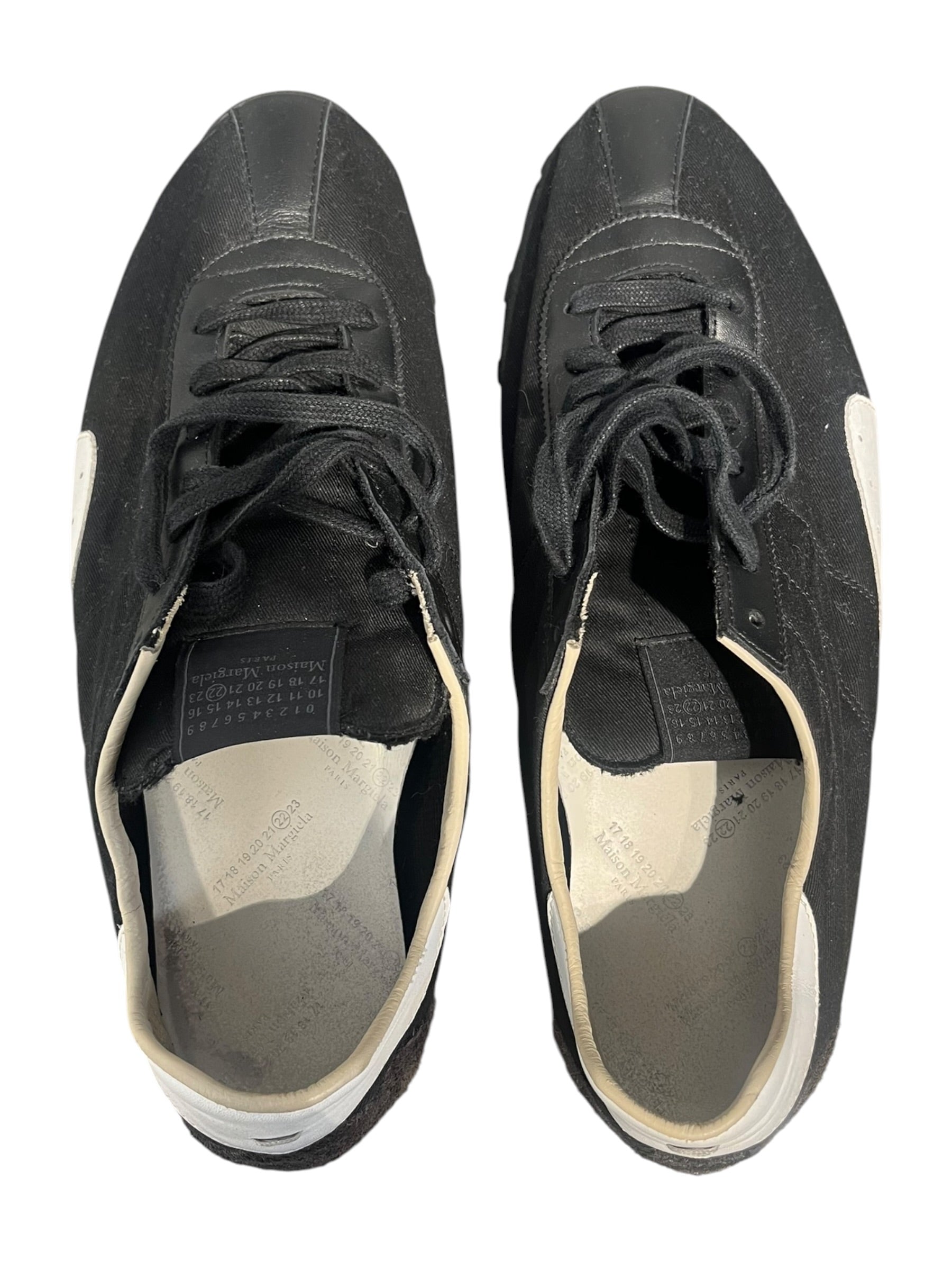 Maison Margiela/Low-Sneakers/EU 43/Cotton/BLK/BLACK SPRINTERS SNEAKERS view 3