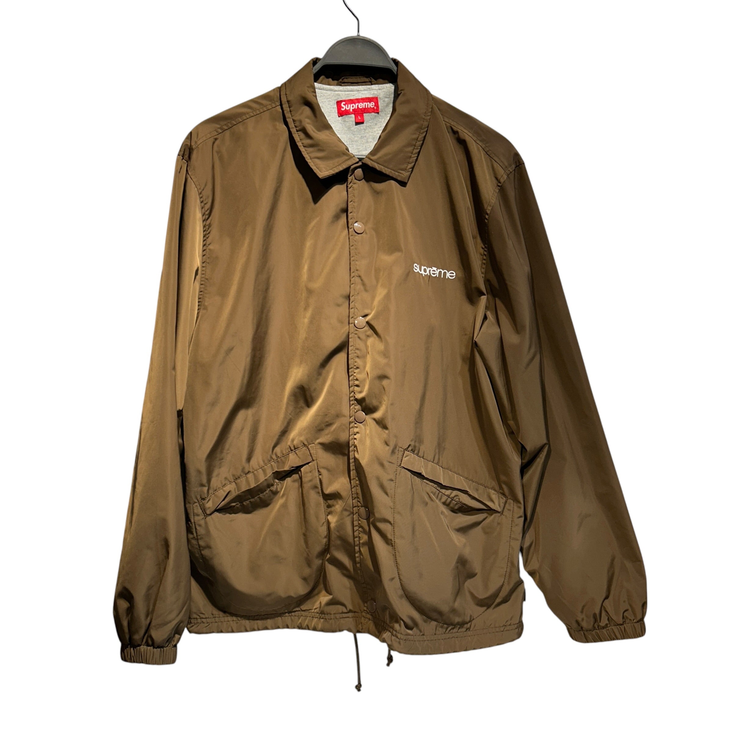 Supreme/Windbreaker/L/Nylon/BRW/gray cotton lining view 1